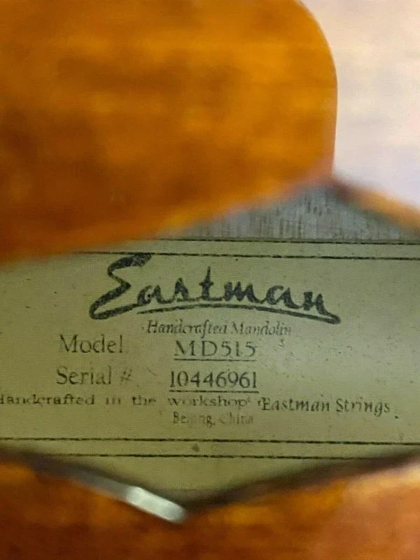 Eastman F-Style Mandolin, 8 Strings, Brown, With Hard Case - MD515 - Image 10 Eastman F-Style Mandolin, 8 Strings, Brown, With Hard Case - MD515 - Image 10