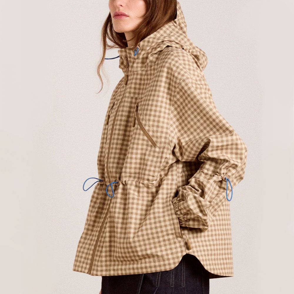 Damson Madder - Veste Matilda Imperméable - Vichy Marron