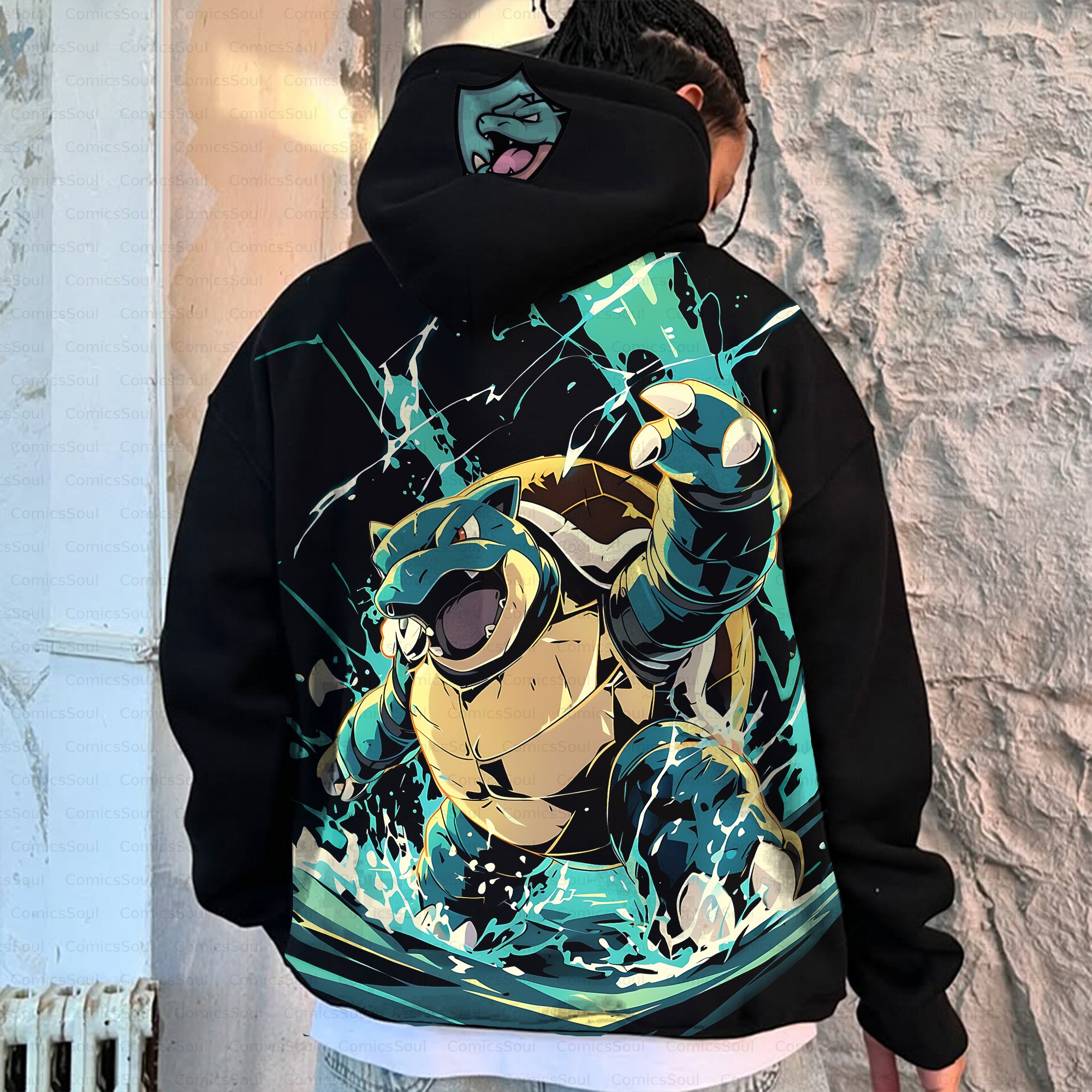 Unisex Anime Inspired Vintage Plush Hoodie