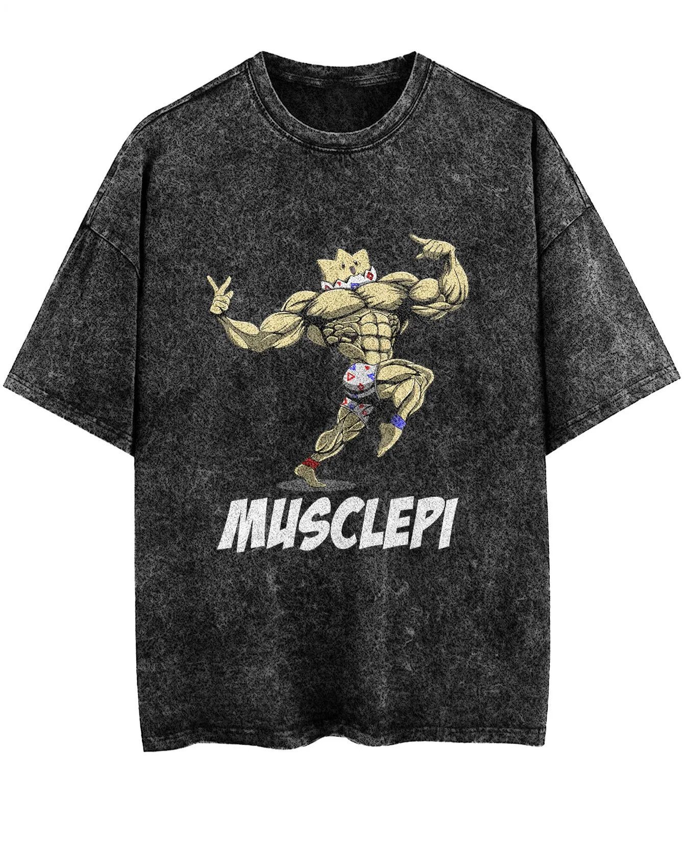 Unisex  “Comicssoul” Musclepi Gym Vintage T-Shirt
