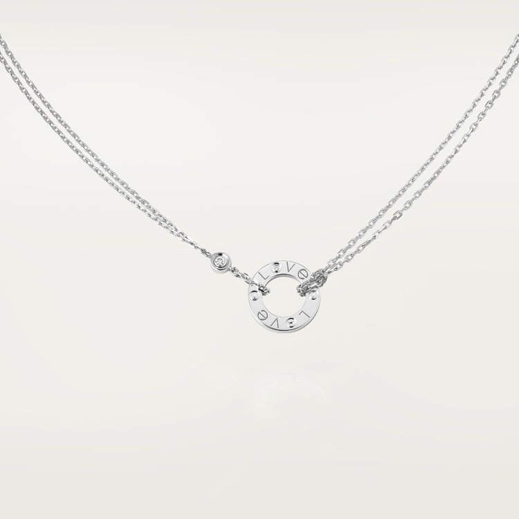 Replicate LOVE pendant, 2 diamonds(1:1 replica) - Original Replica Club
