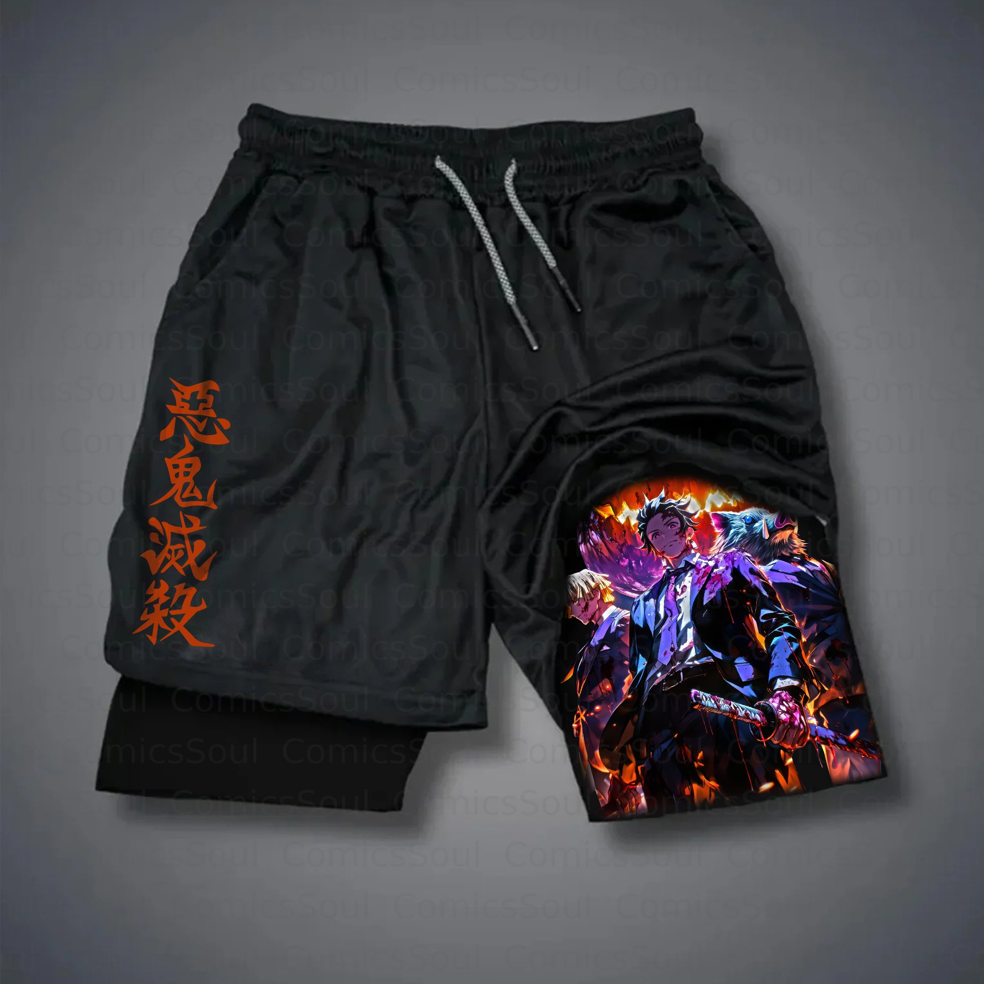 Unisex Casual Halloween Anime Streetwear Shorts