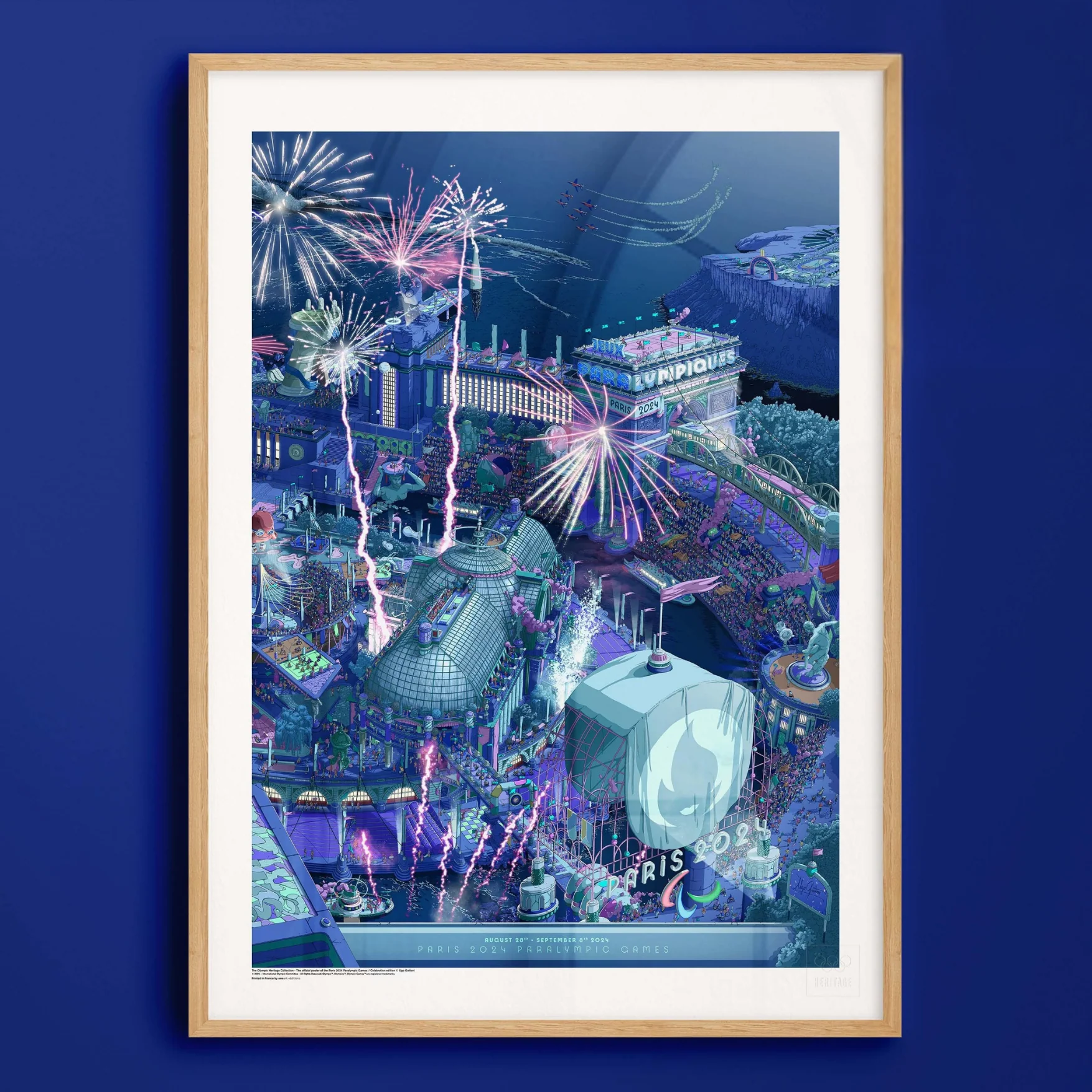 Affiche Officielle des Jeux Paralympiques de Paris 2024 - Version Célébration - 50 x 70 cm