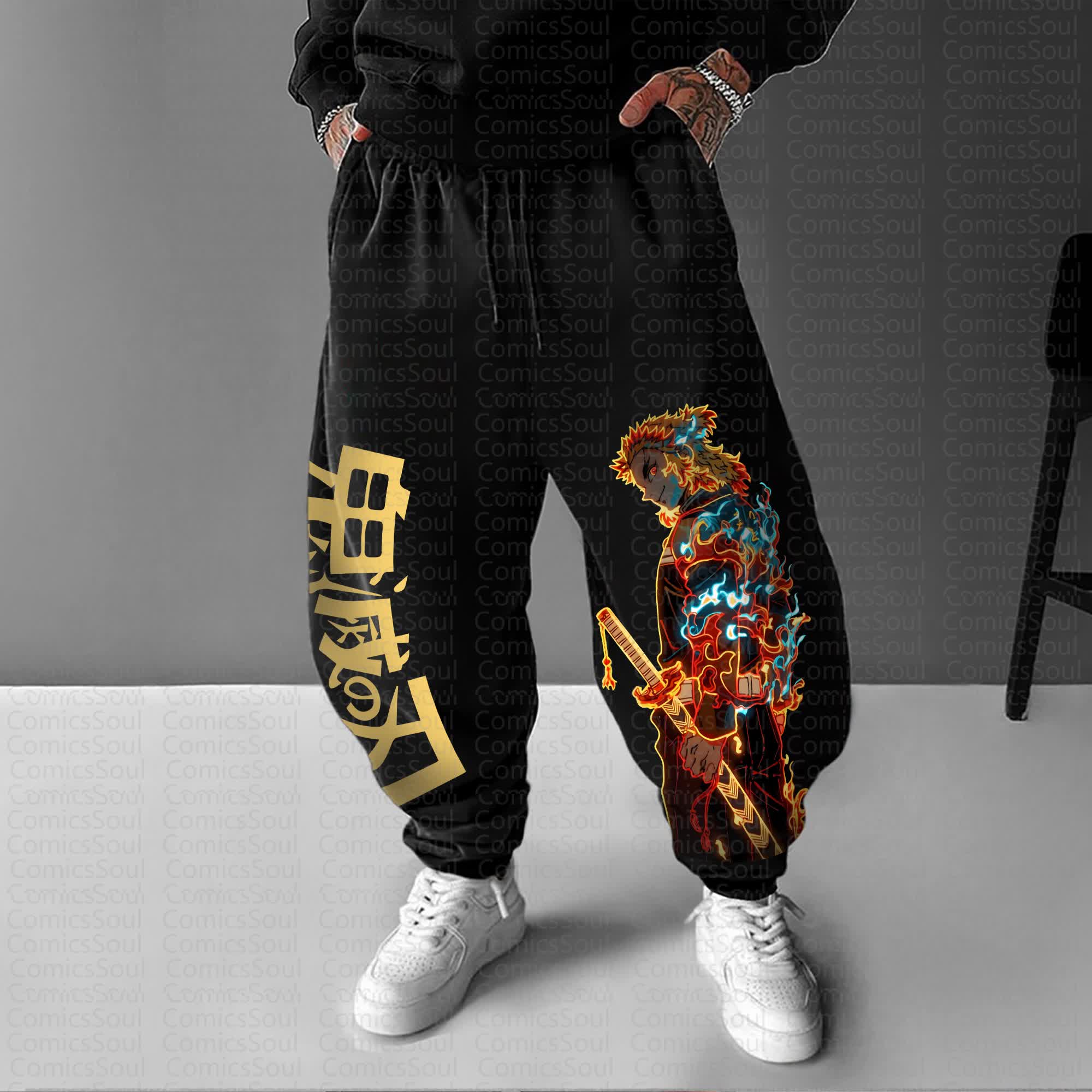 Unisex Anime Inspired Vintage Pants丨Comicssoul