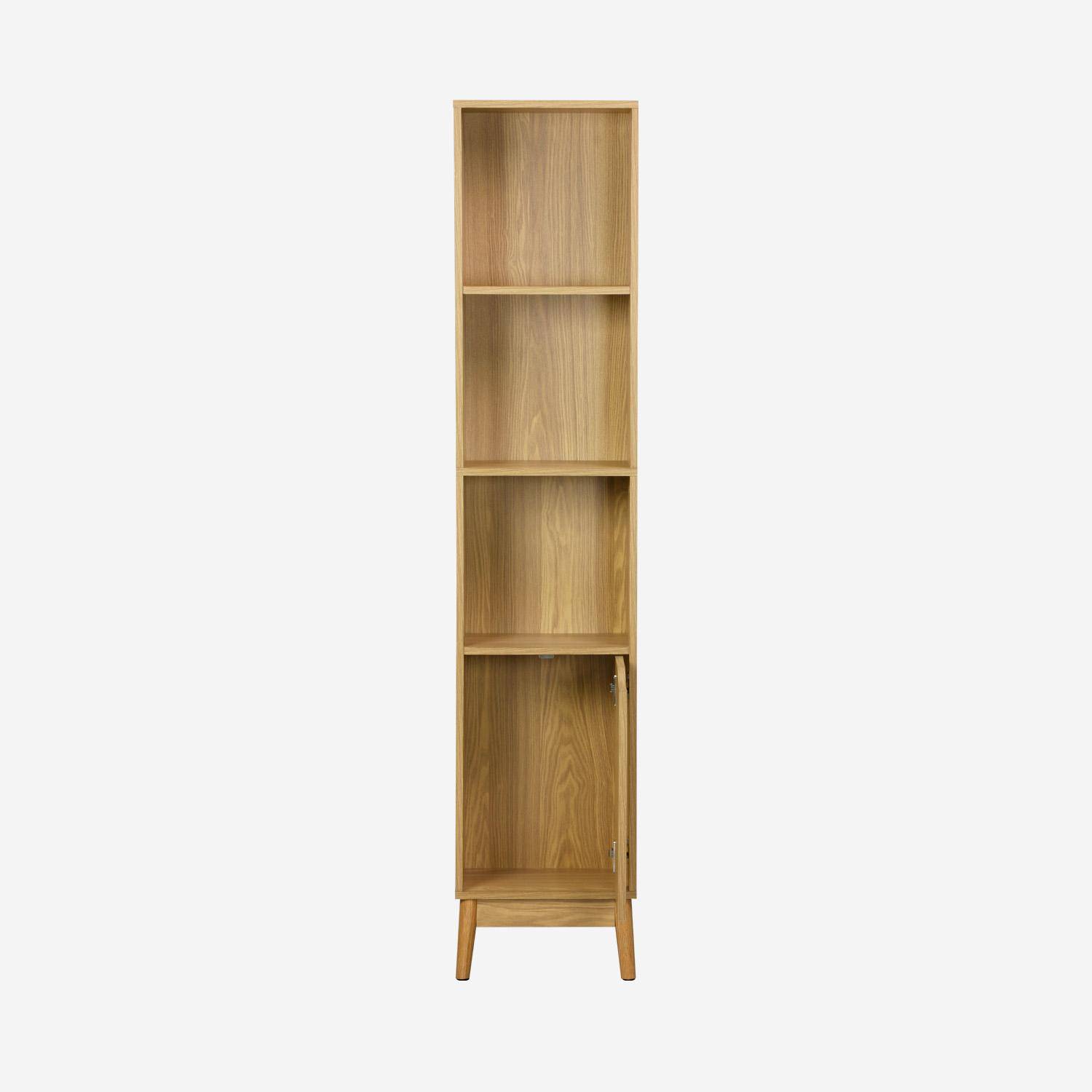 Nepal - Columna de almacenamiento para baño vintage, 3 estantes