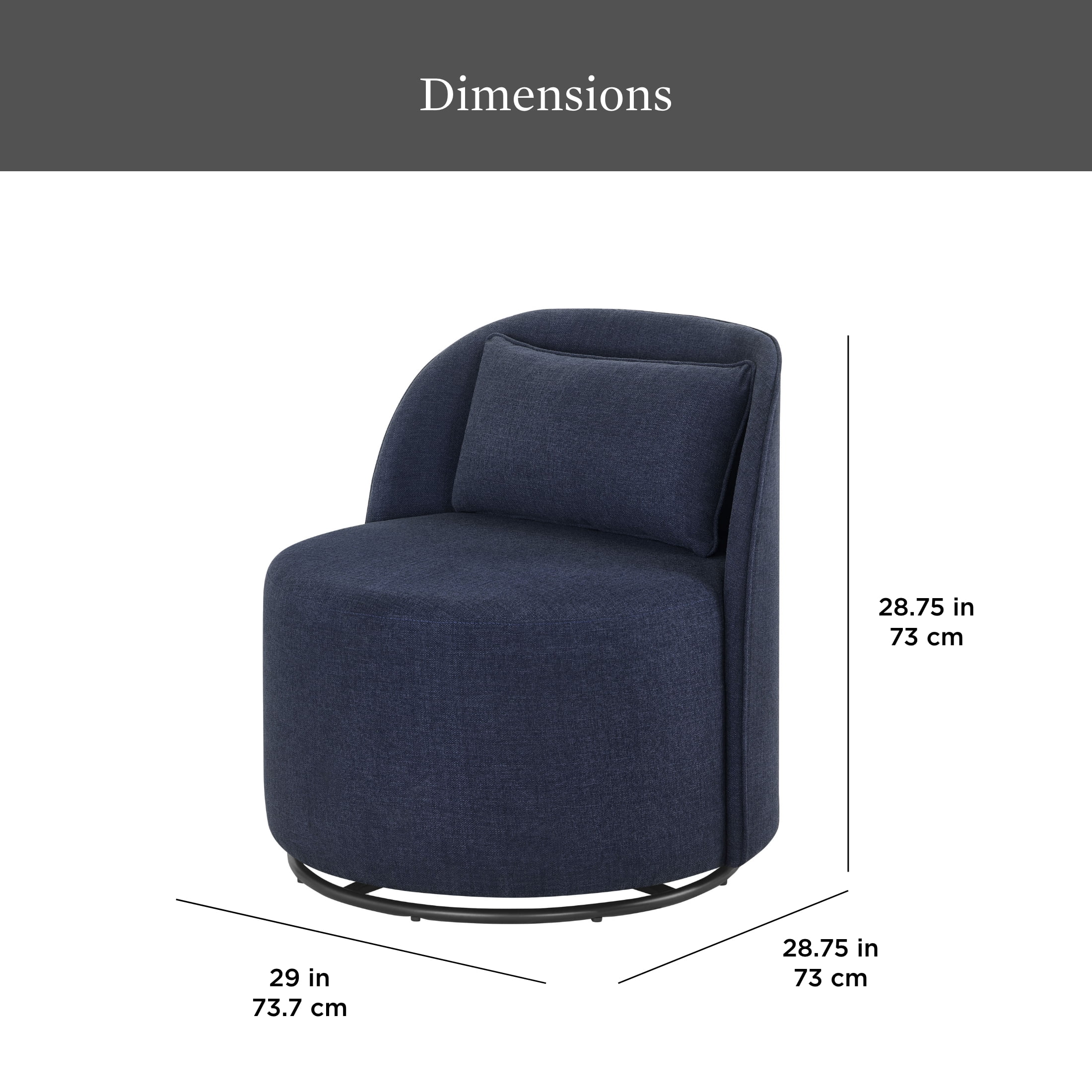 Better Homes & Gardens Juliet Modern Arch Swivel Accent Chair, Cream Boucle - Image 14