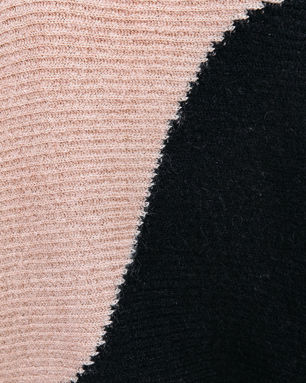 Two Roads Diverged Colorblock Knit Sweater - Black - Se7enfashion