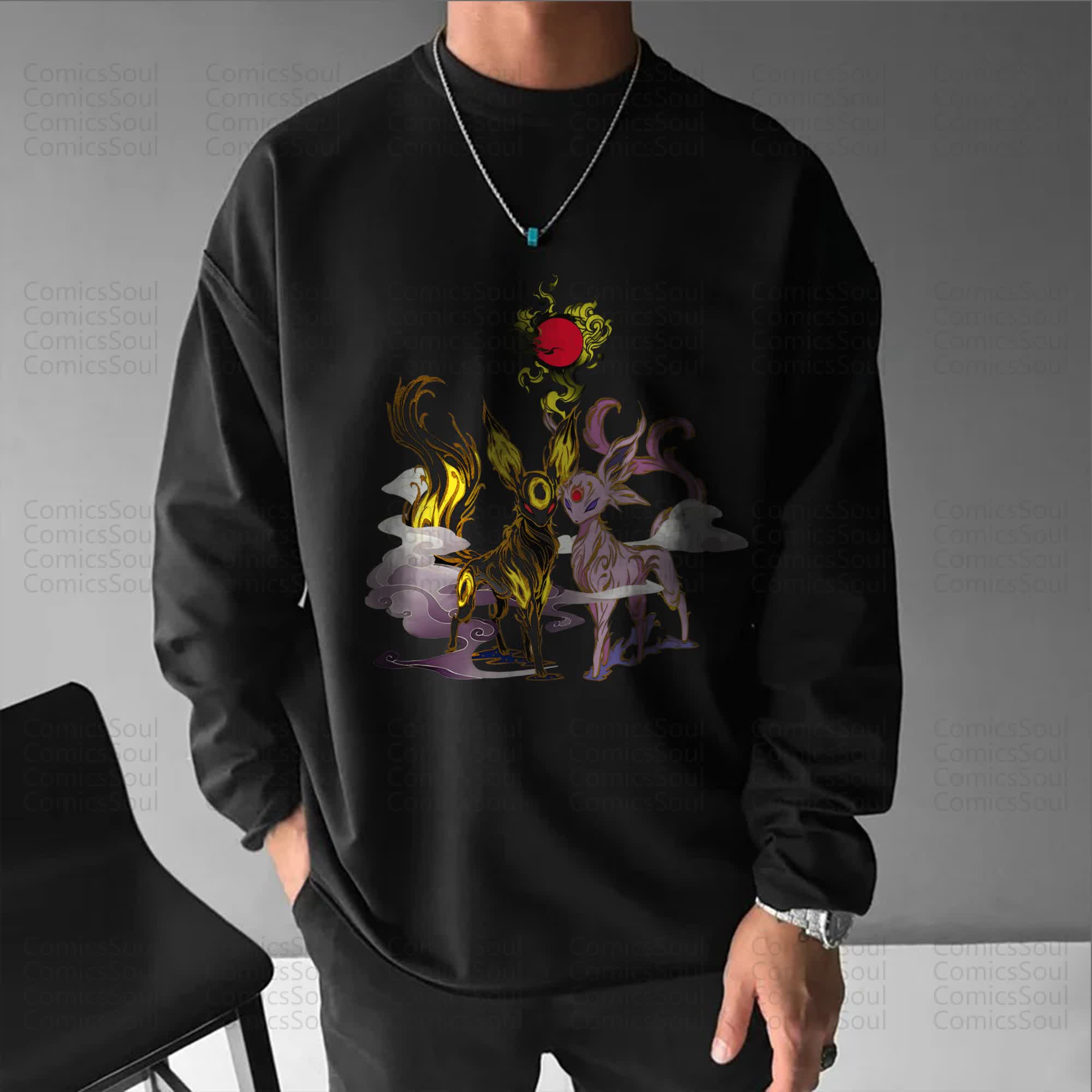 Unisex “Comicssoul” Anime Graphic Streetwear Vintage long-sleeved T-shirt