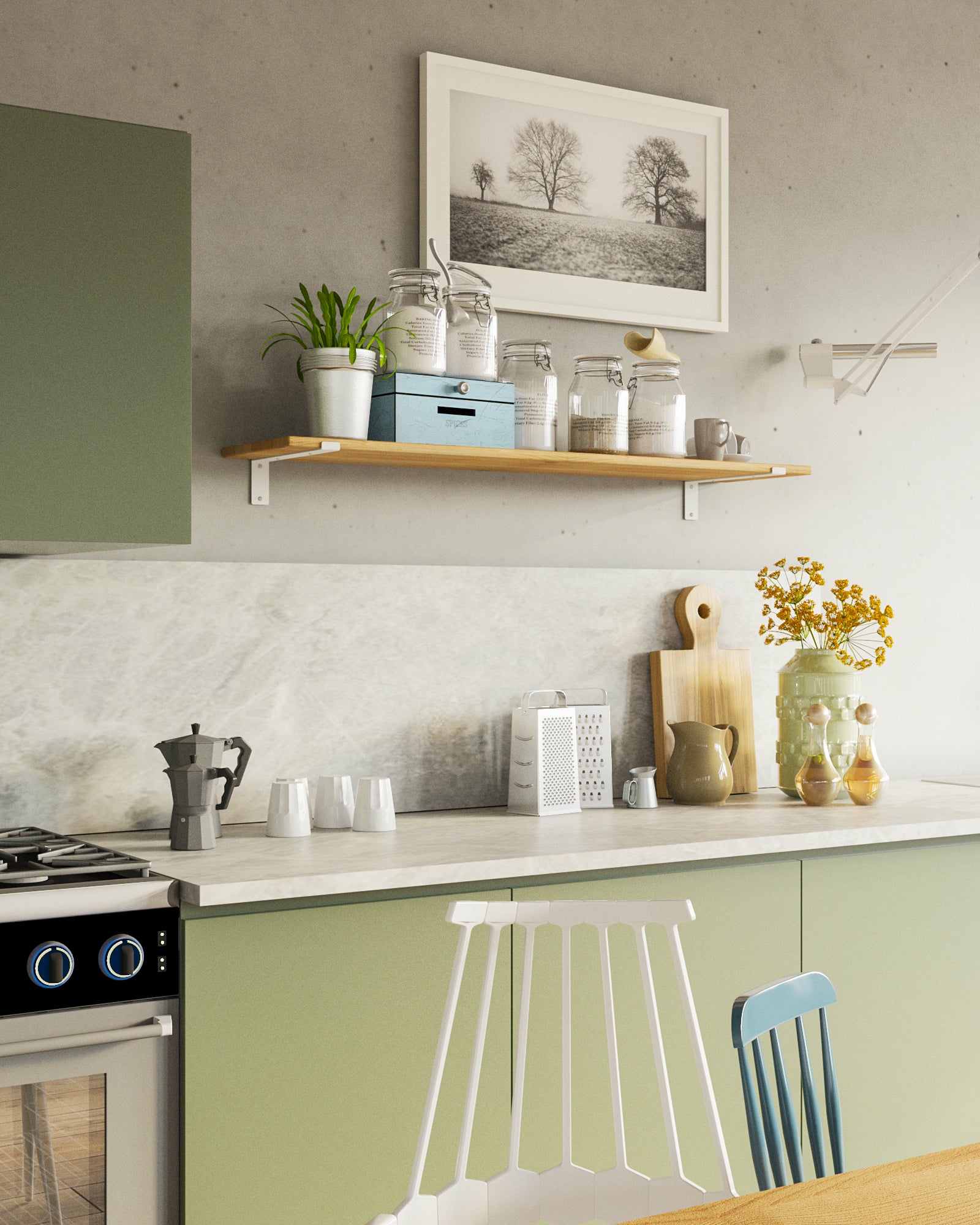 Gorillz Wagon Stalen Plankdragers voor Wandplank - 30 cm - Wit Metaal