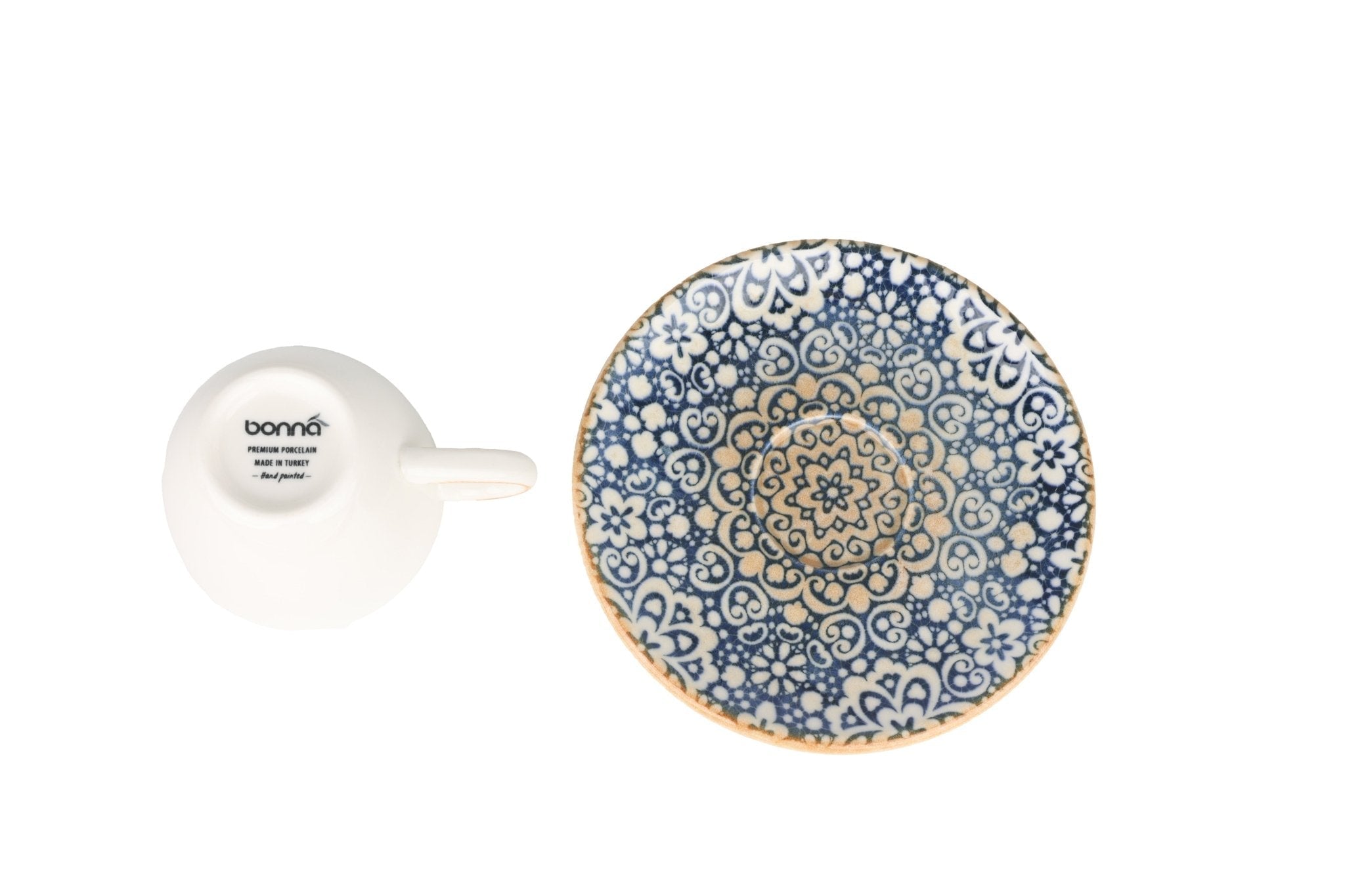 Bonna Alhambra - Espresso kopjes & schotel - 80 cc - set van 6