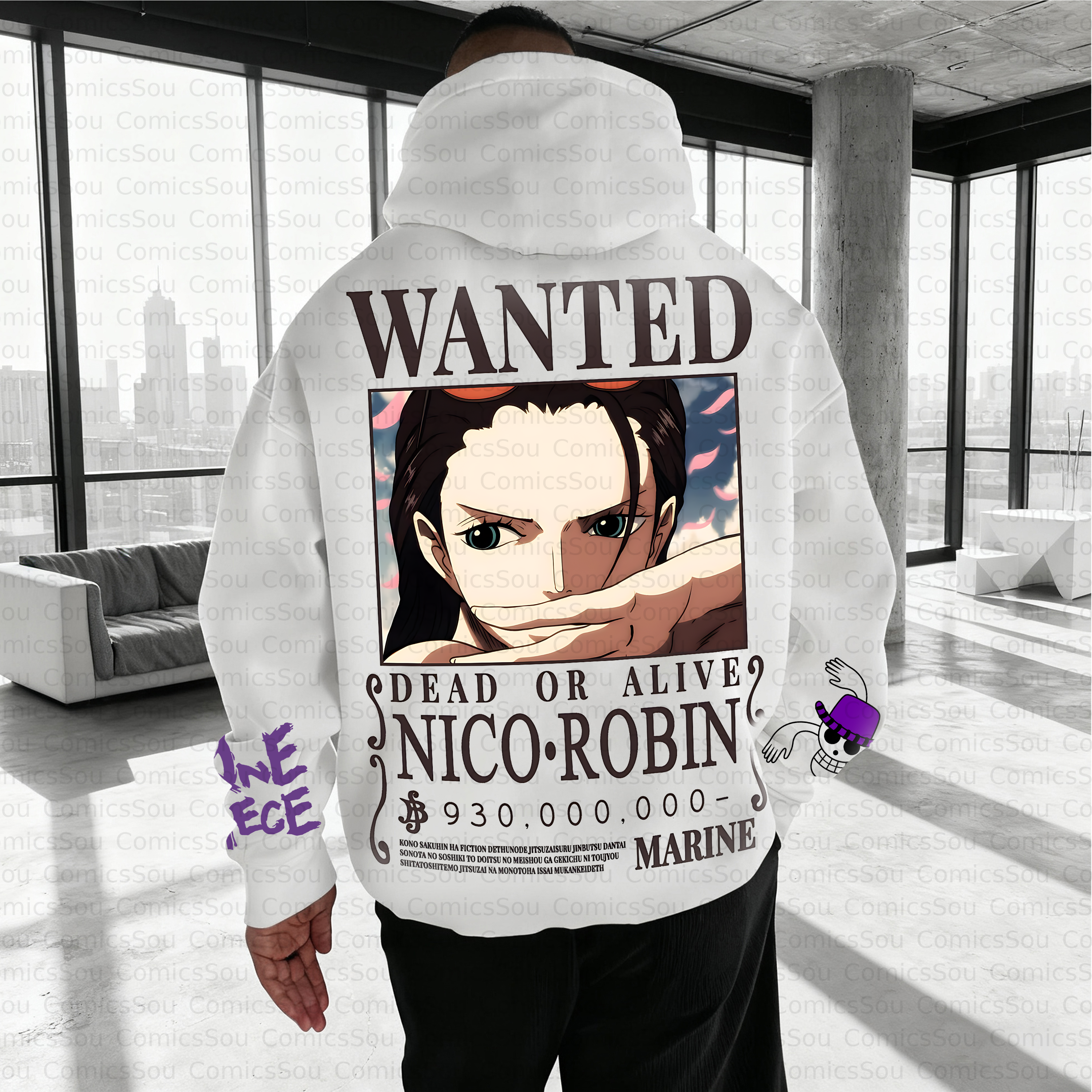 Unisex Anime Inspired Vintage Plush Hoodie