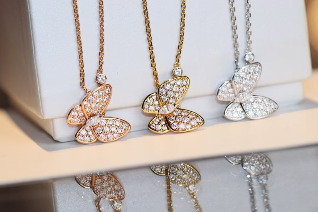 VCA Two Butterfly Pendant Necklace - Original Replica Club