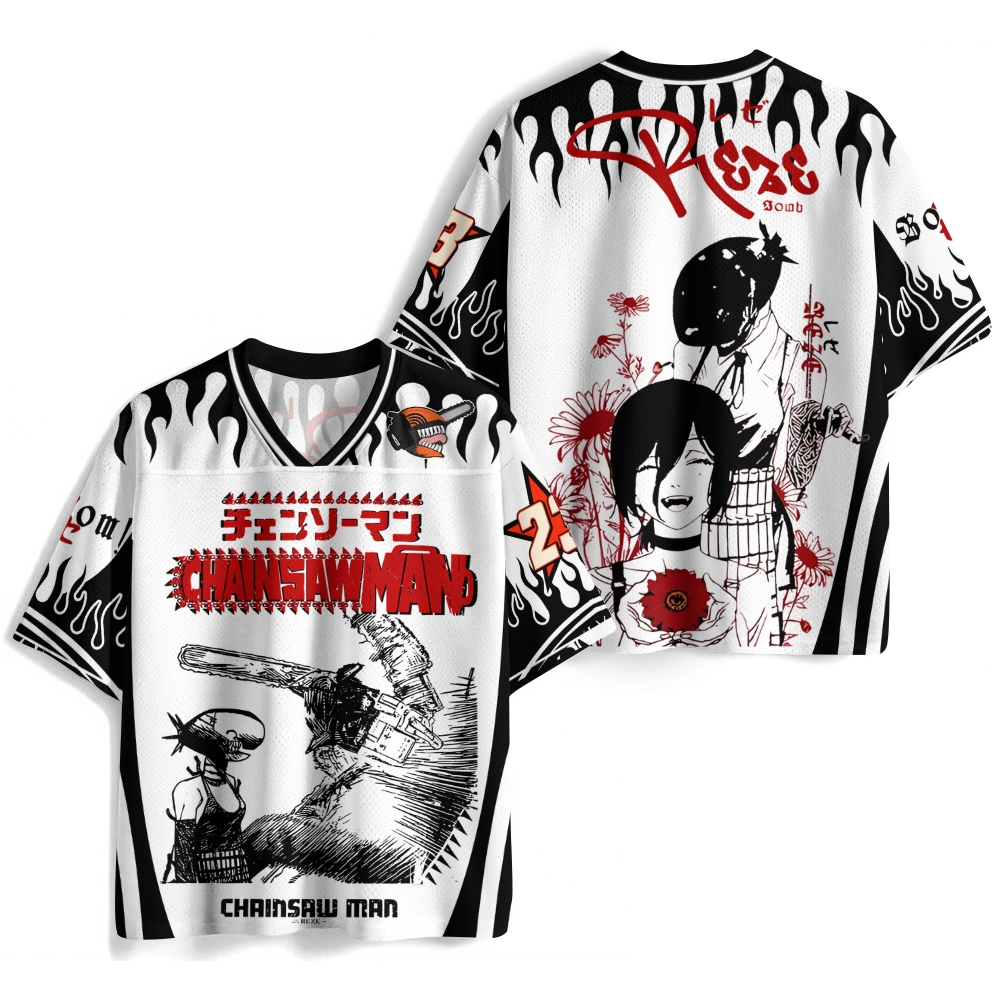 Chainsaw Man Anime Football Jersey