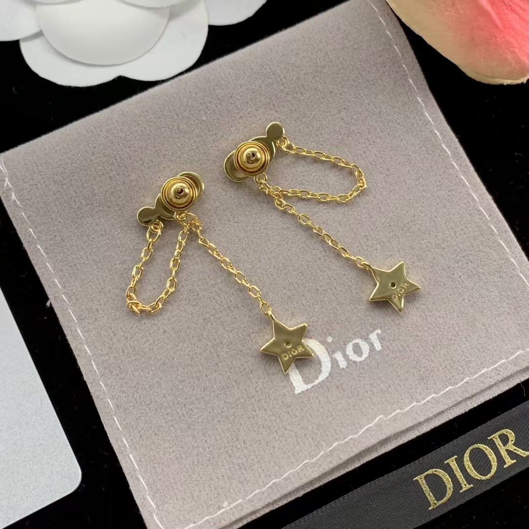 Dior Star Dangle Long Earrings - Original Replica Club