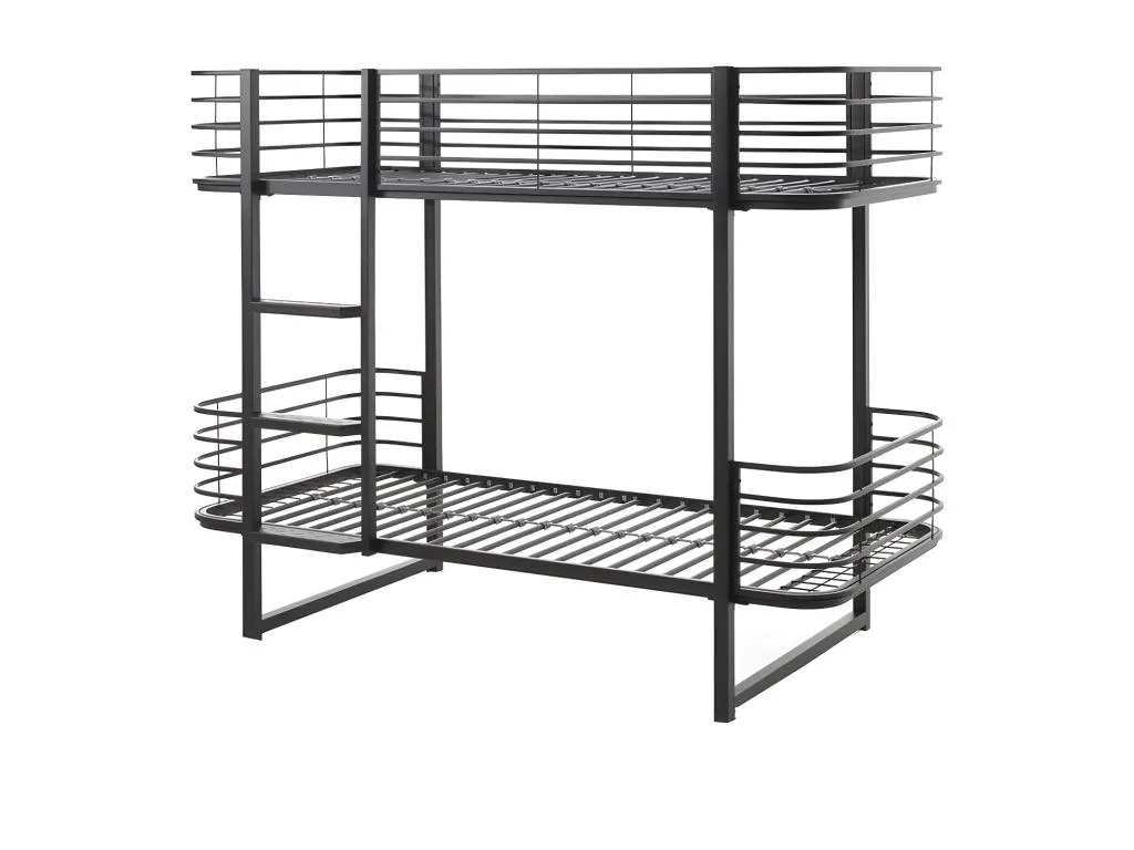 Litera 90x200 Somier Incluido Mobtrendy - Negro nynk45995