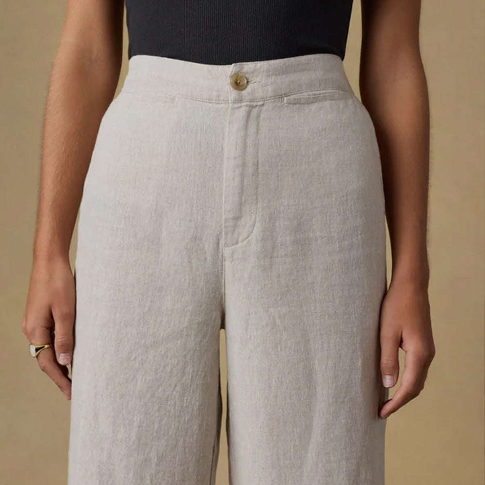 Faherty - Pantalon Sun Strider  en lin - Flaxseed