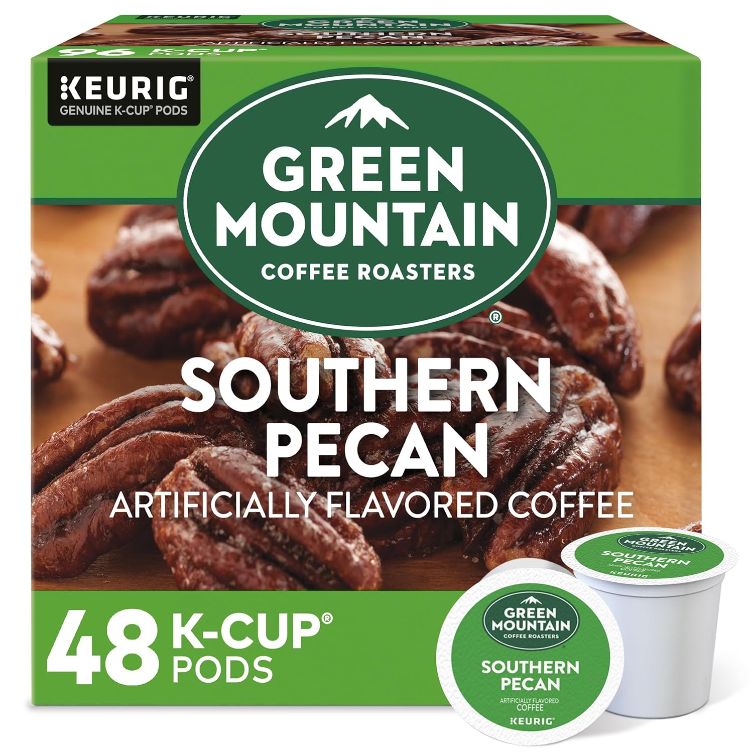 Green Mountain Coffee Southern Pecan. K-Cup Portion Pack for Keurig K-Cup Brewers 24-Count (Pack of 2)