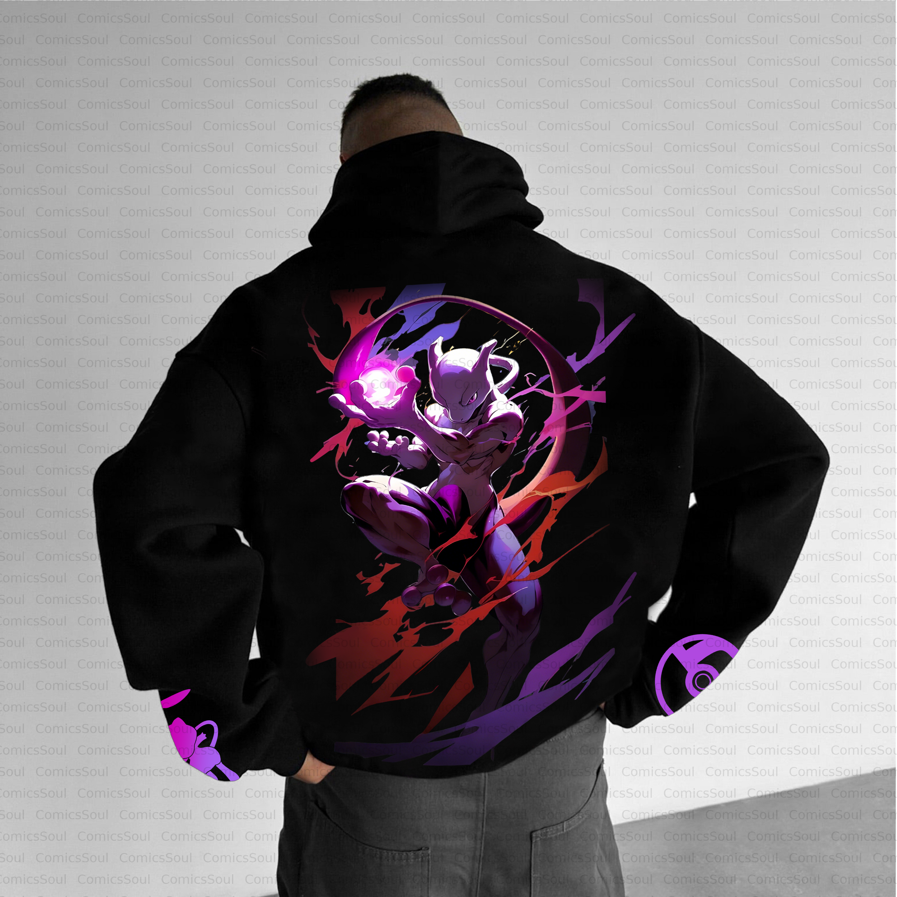 Unisex Anime Inspired Vintage Plush Hoodie