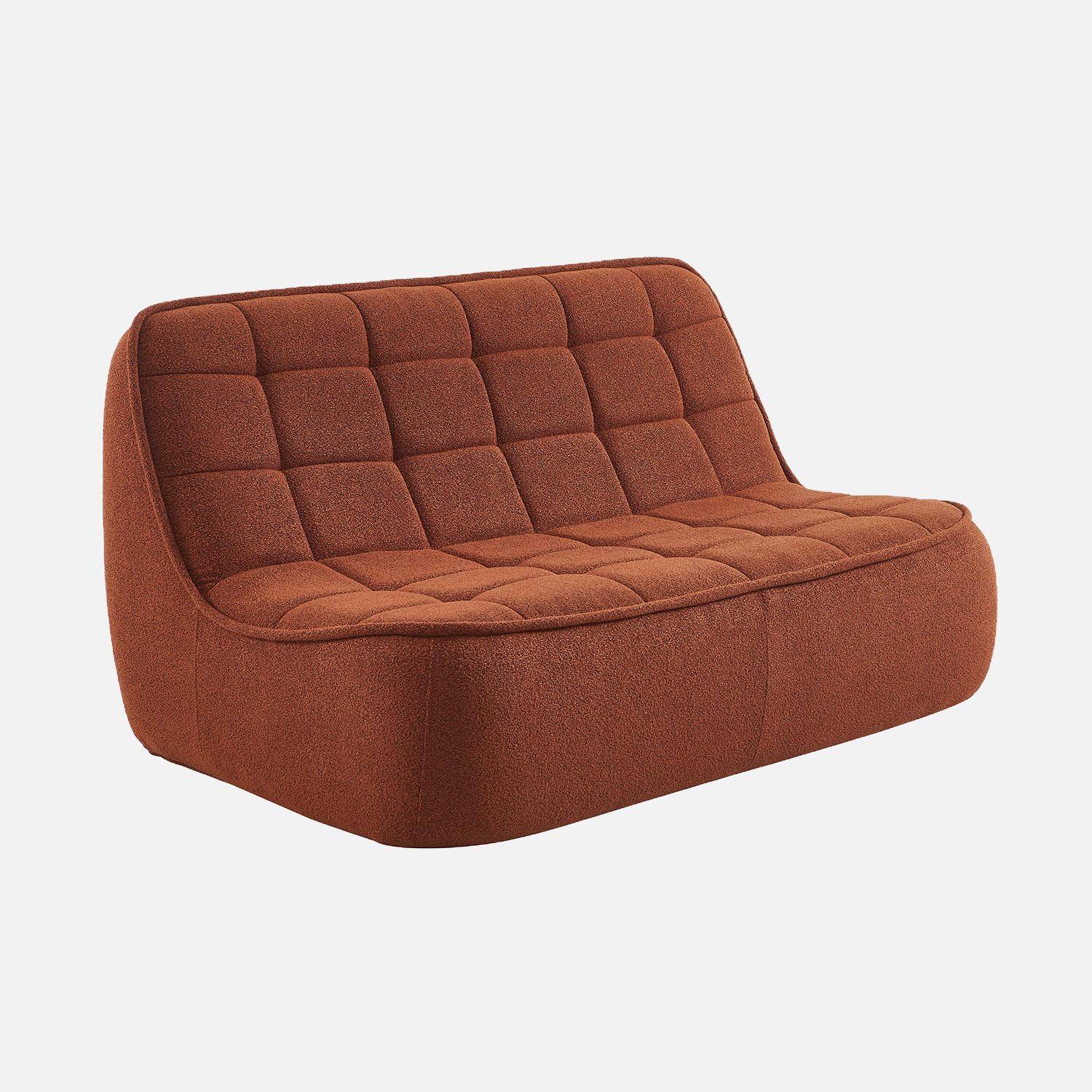 Boni - Sillón borreguito texturizada, 2 plazas