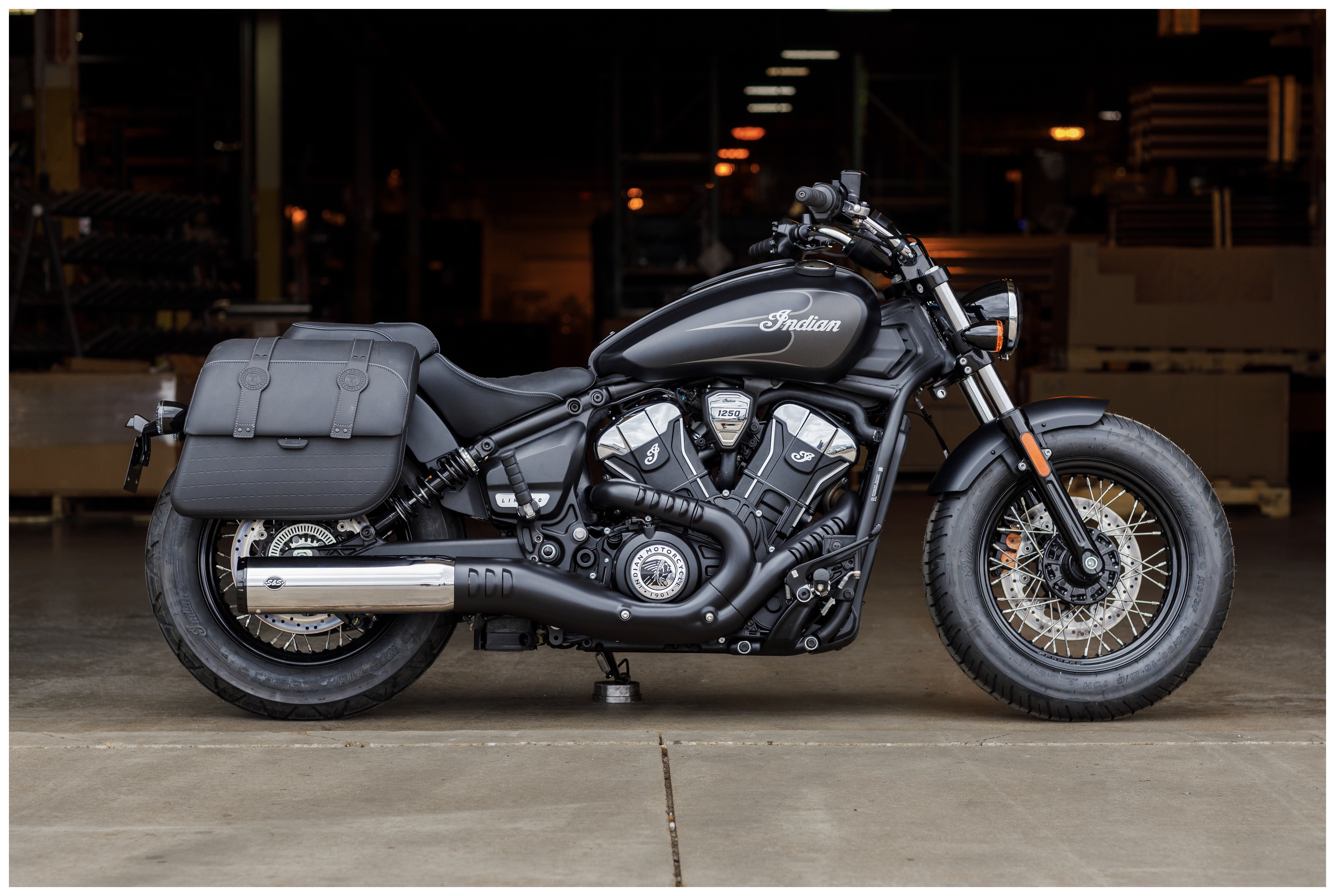SportsBikeShop S&S Cycle Grand National 50 State Slip-On Muffler For Indian Scout 2025