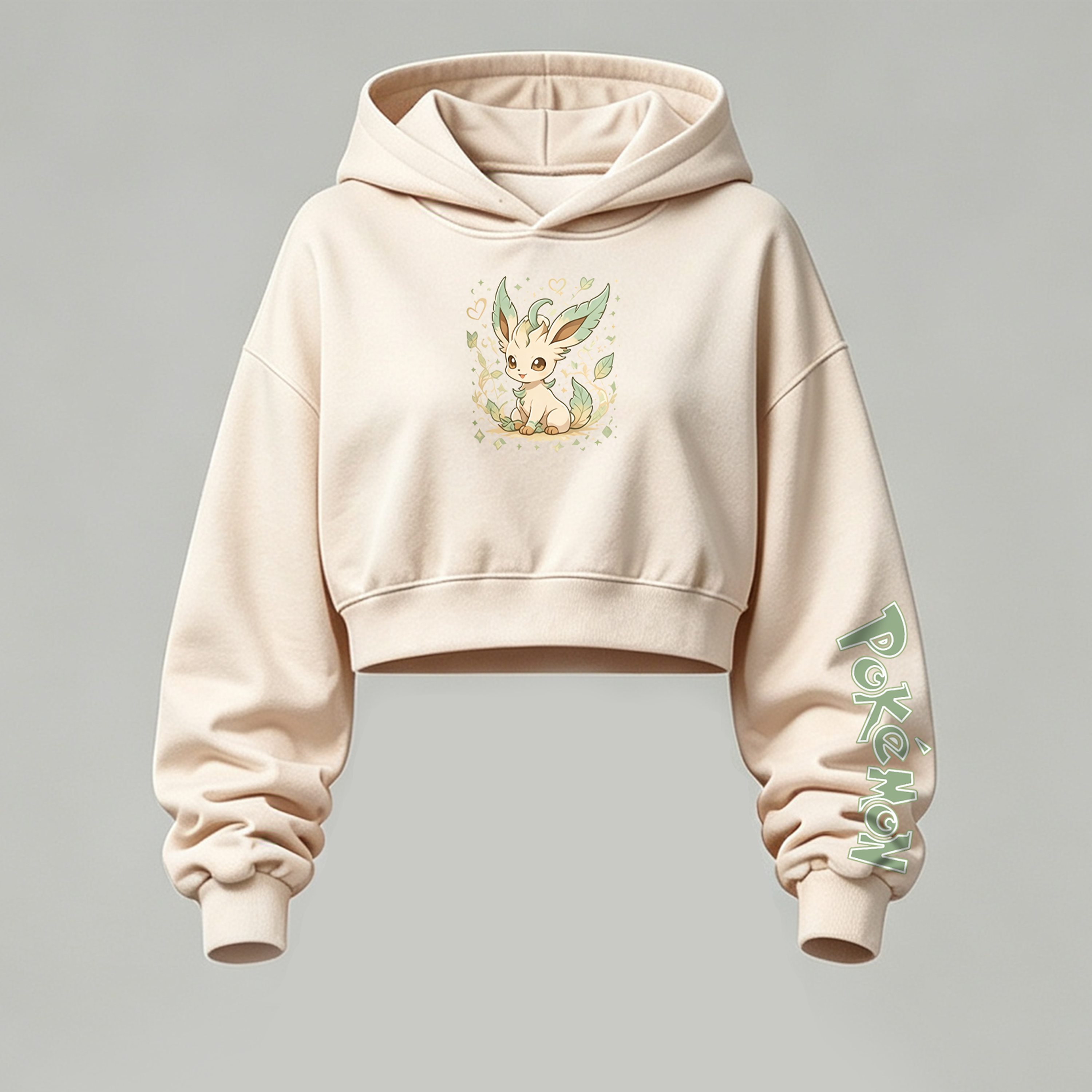 Pokémon Cropped Long Sleeve Hoodie & High Waist Jogger Pants Two Piece TeeThreads Sustain the Scene with Custom Apparel