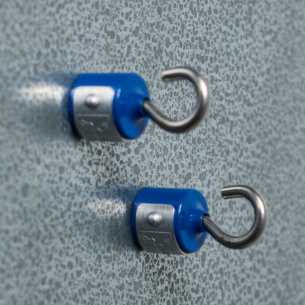 Lot de 2 crochets magnetiques - Bleu