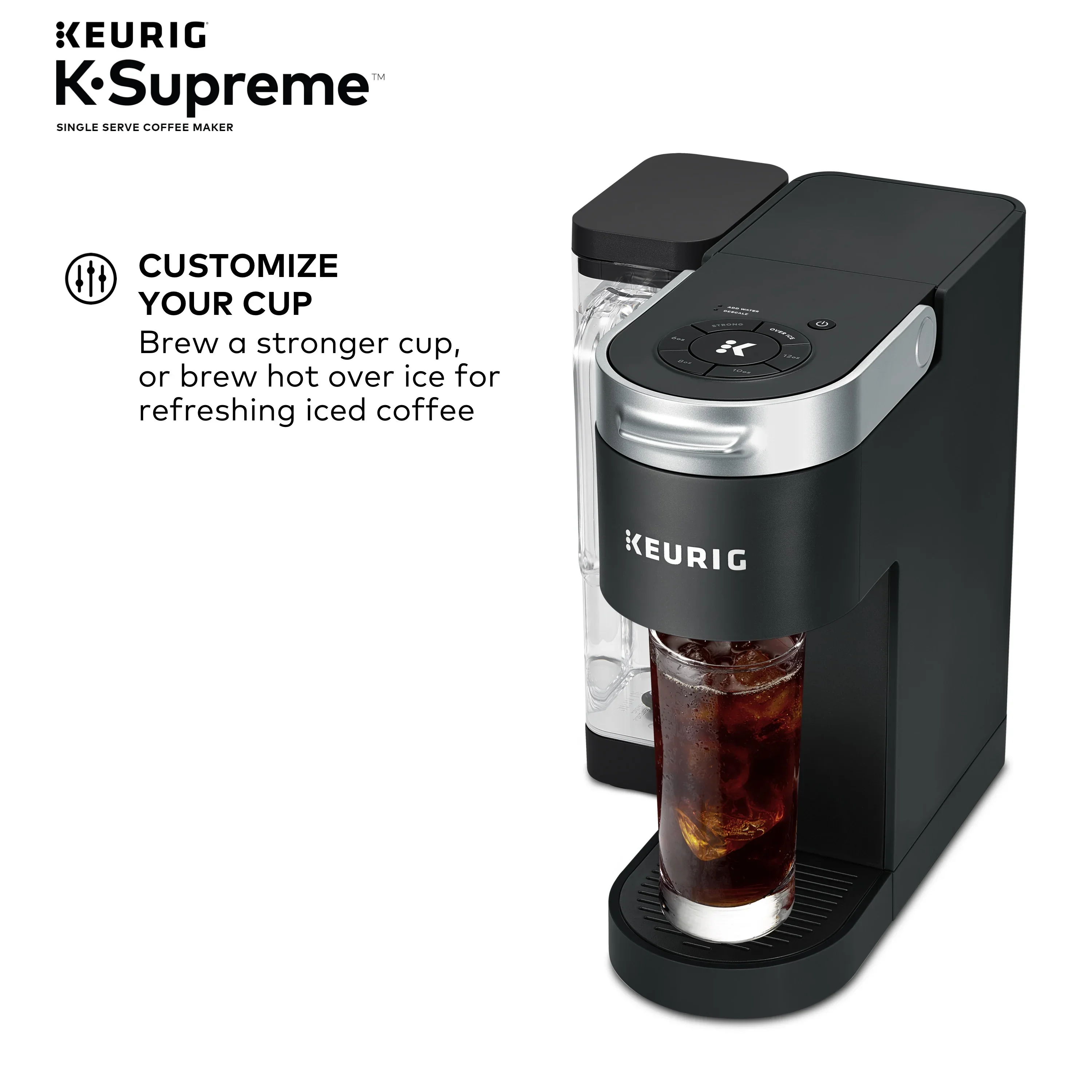Keurig K-Supreme Black Single-Serve K-Cup Pod Coffee Maker