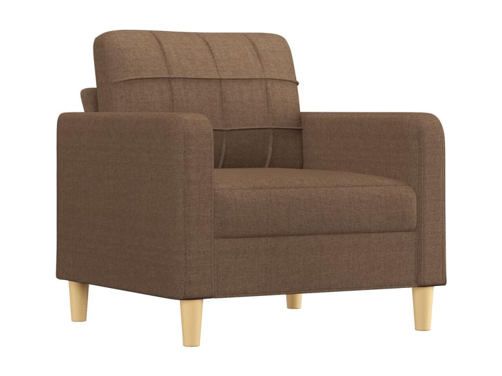 Sillón de tela marrón 60 cm