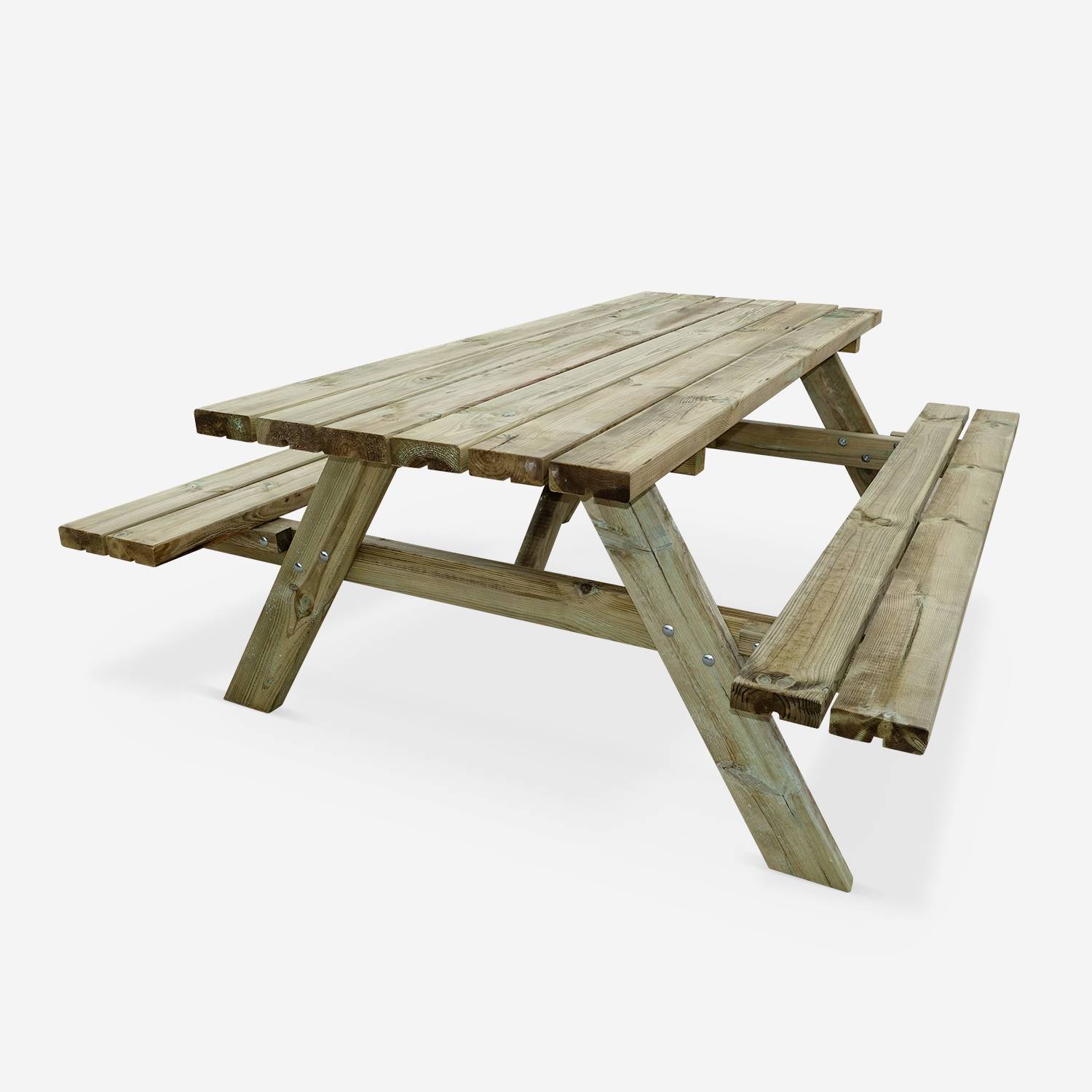 Panchina - Mesa de picnic con 2 bancos para 6 personas