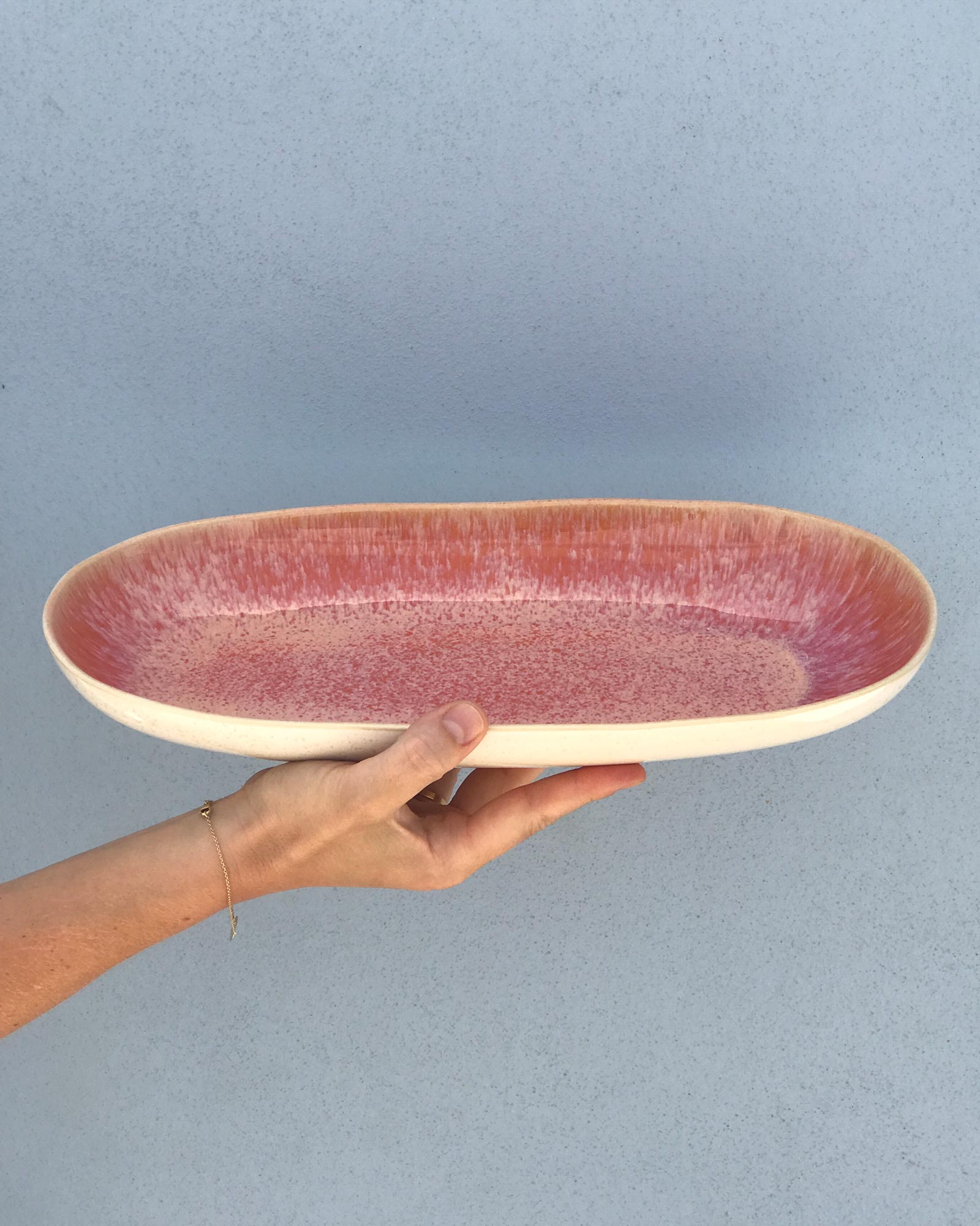 Areia Servierplatte L pink