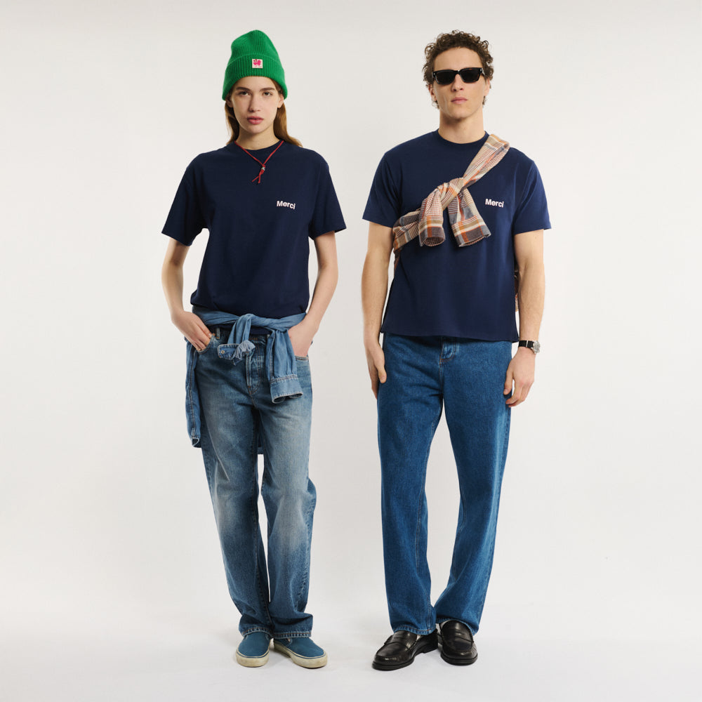 Merci - T-shirt Aurelien - Marine