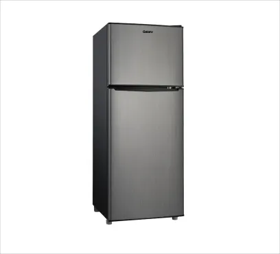 Galanz 4.6. Cu ft Two Door Mini Refrigerator with Freezer, Stainless Steel