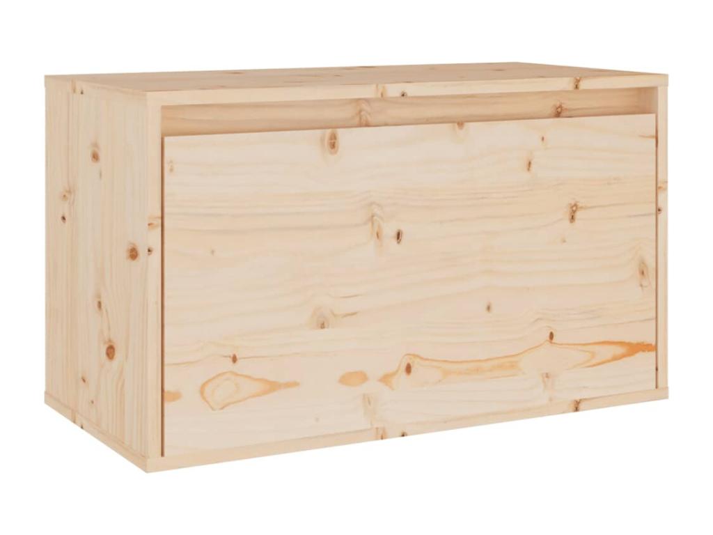Armario de pared de madera maciza de pino 60x30x35 cm