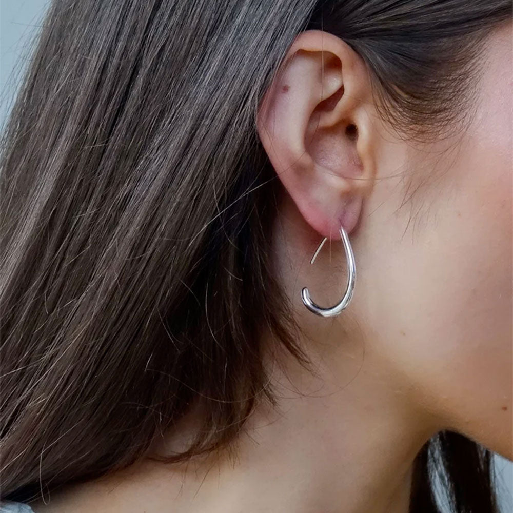 Harpie - Boucles d'oreilles Twist - Argent