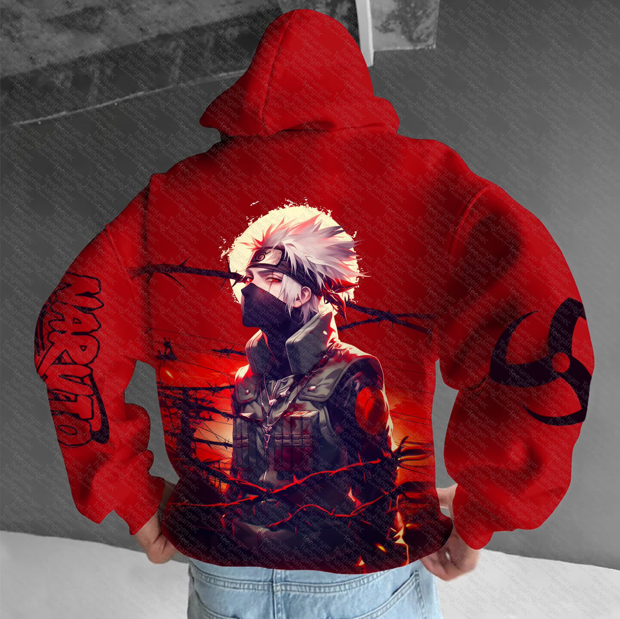 Unisex  Anime Graphic Streetwear Vintage Hoodie