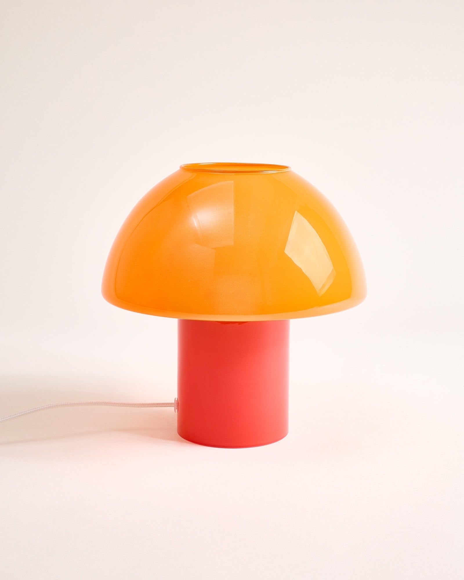 Cogumelo Glaslampe orange rot