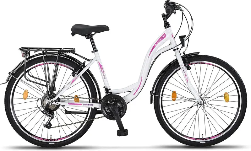 Licorne Urban City Bike, Aluminum Frame, 24.0 Inches/26.0 Inches/28.0 Inches - Stella Premium - Image 6 Licorne Urban City Bike, Aluminum Frame, 24.0 Inches/26.0 Inches/28.0 Inches - Stella Premium - Image 6