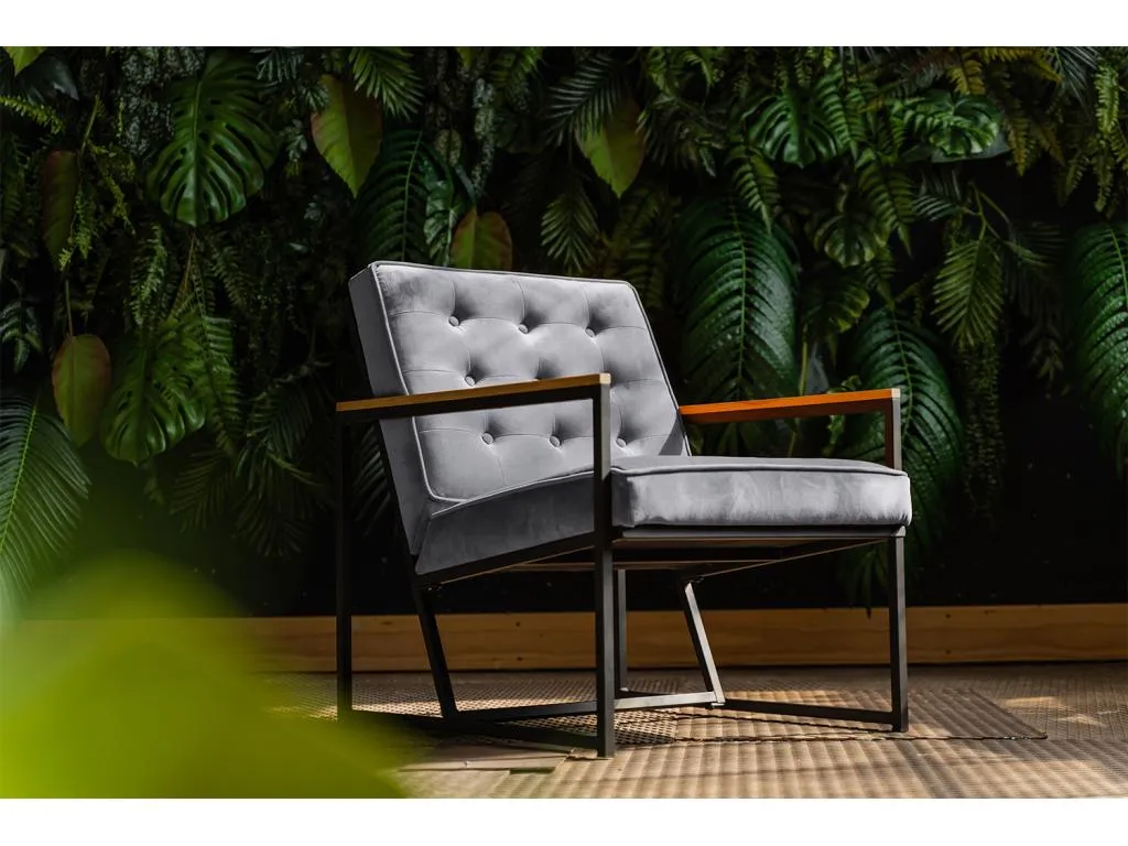 Sillón - Gris terciopelo - Quietena