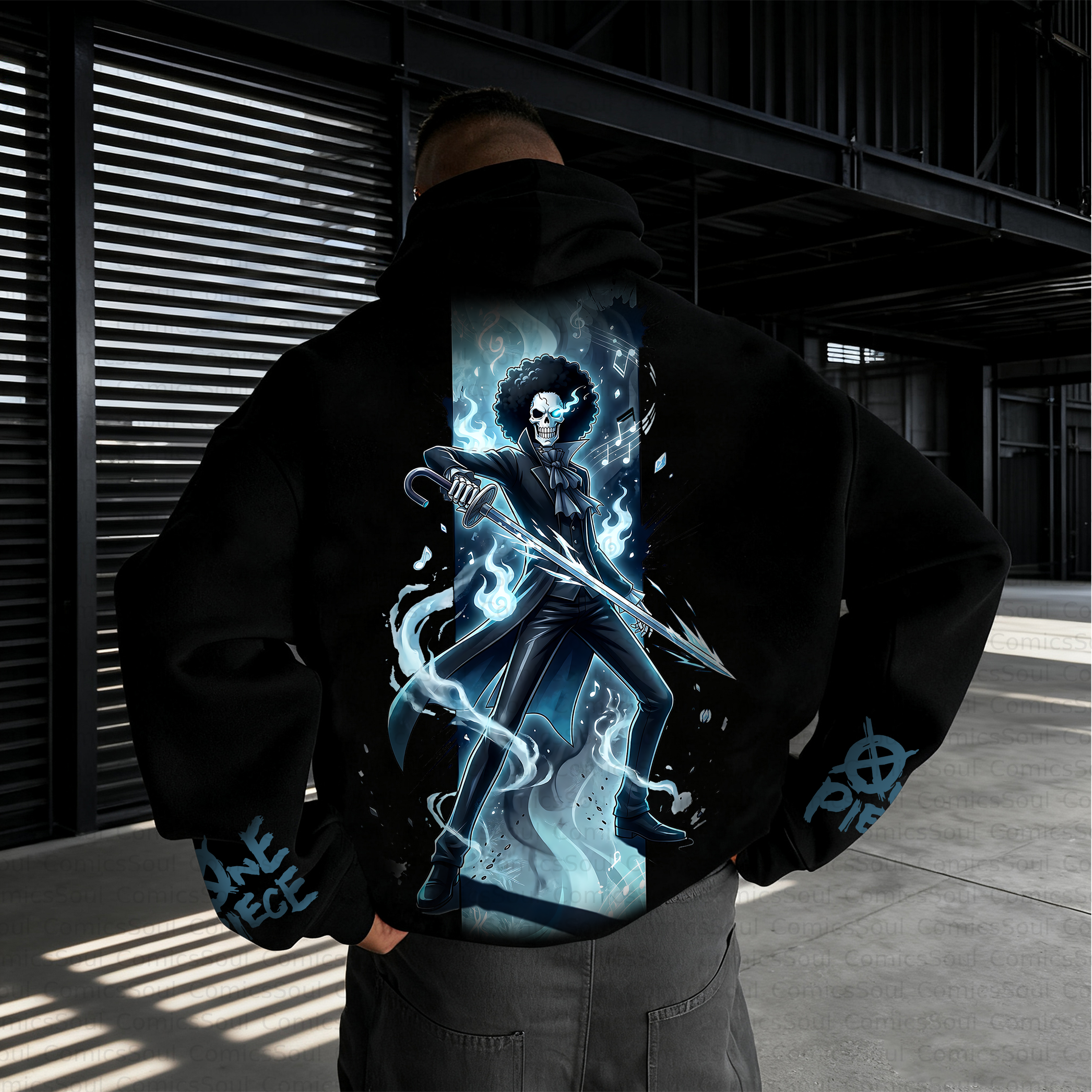 Unisex Anime Inspired Vintage Plush Hoodie