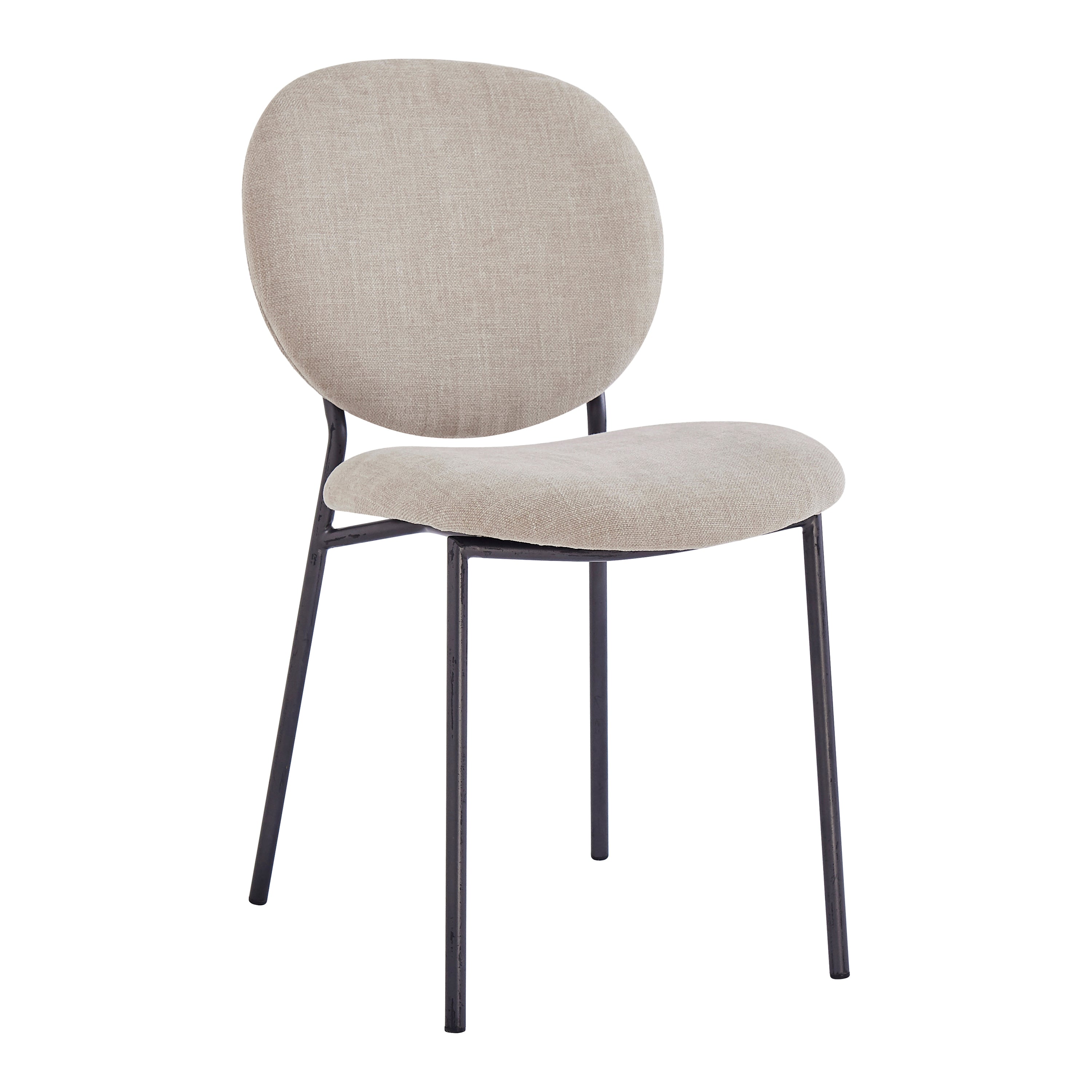 Blokker Loop Eetkamerstoel Chenille - Beige