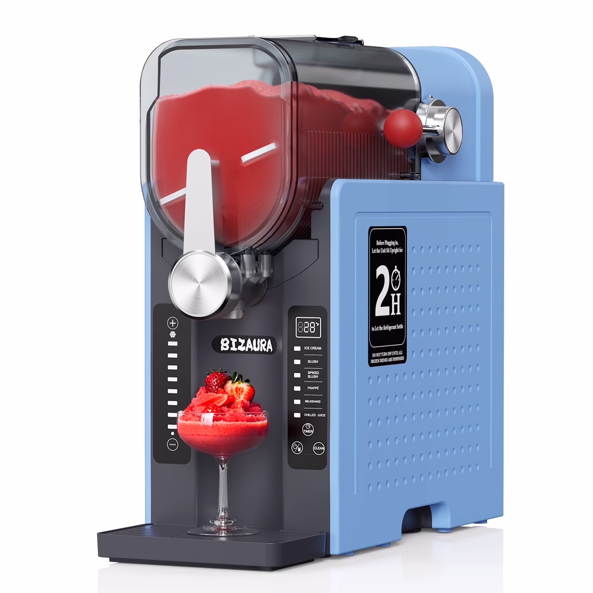 BIZAURA Slushie Machine, Slushy Machine for Home No Ice Need, Professional Frozen Drink Maker, 6 Presets for Milkshakes, Frapp-s, Slush, Ice Cream - Image 3