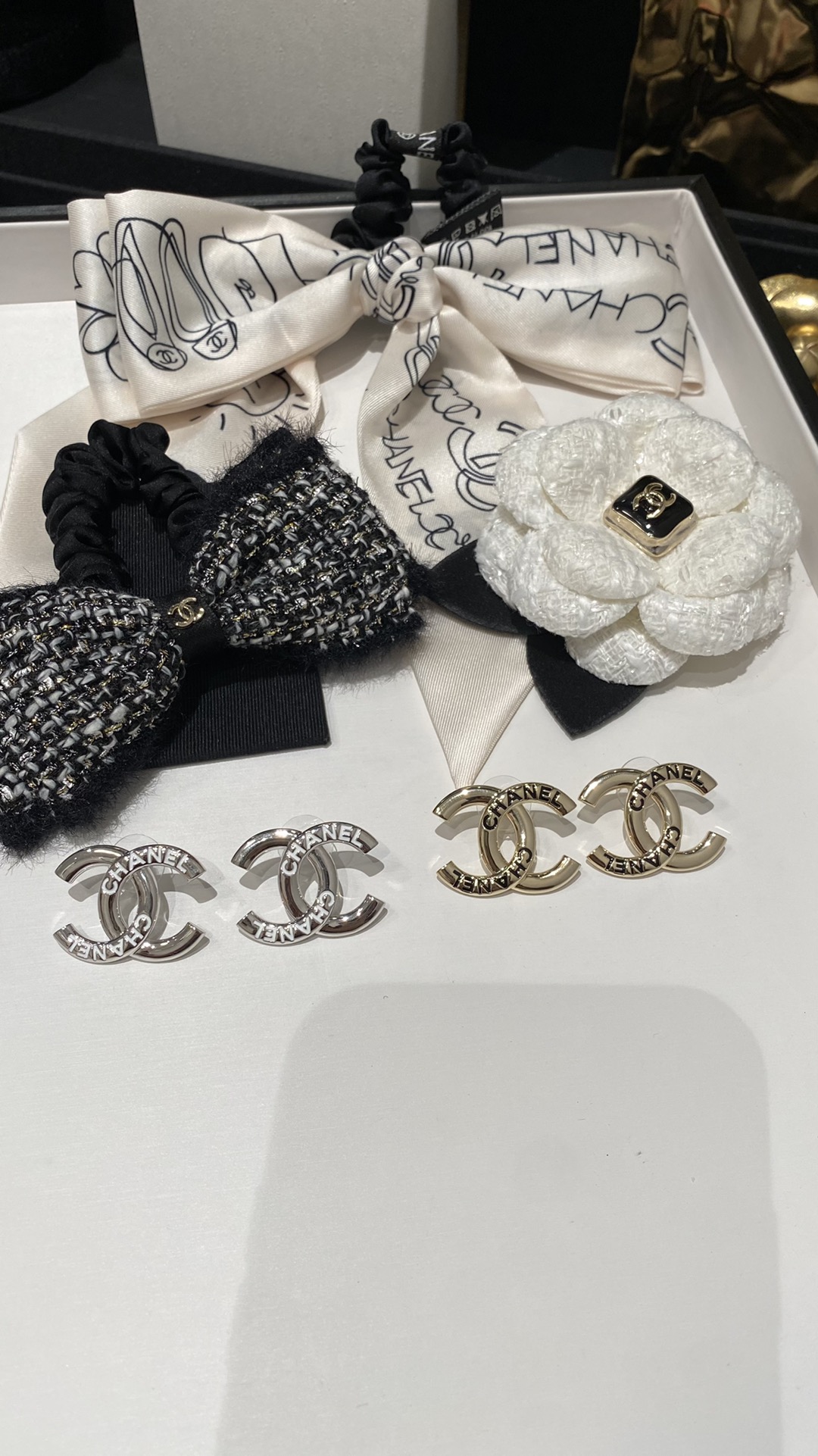 Chanel Enamel Monogram CC Earrings - Original Replica Club
