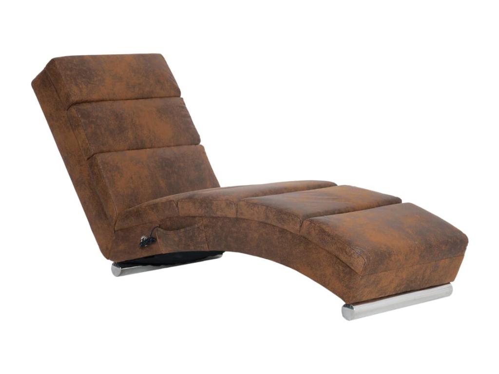 Sillón de masaje Gamuza sintética marrón