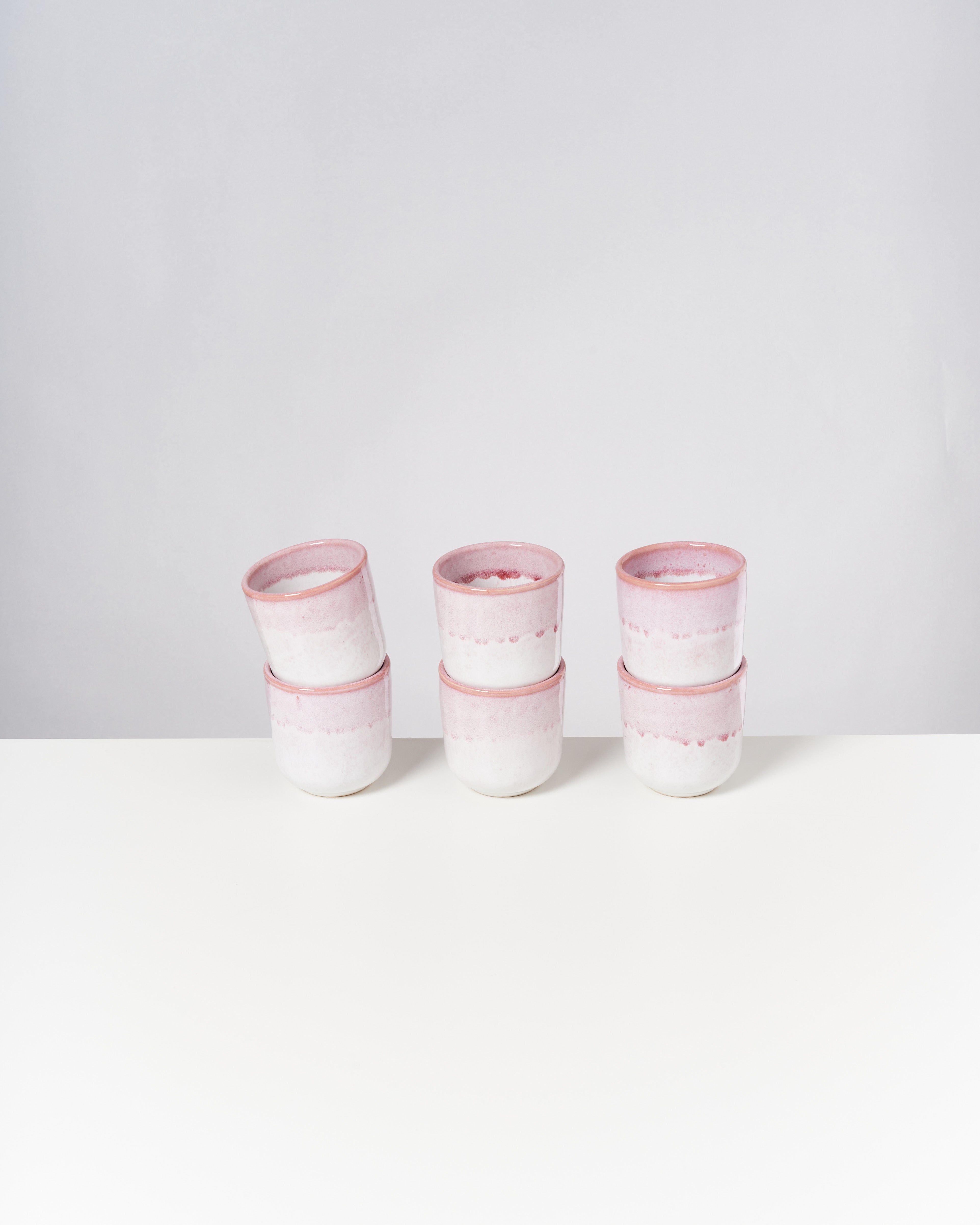Copa Alto Becher klein rosa weiß