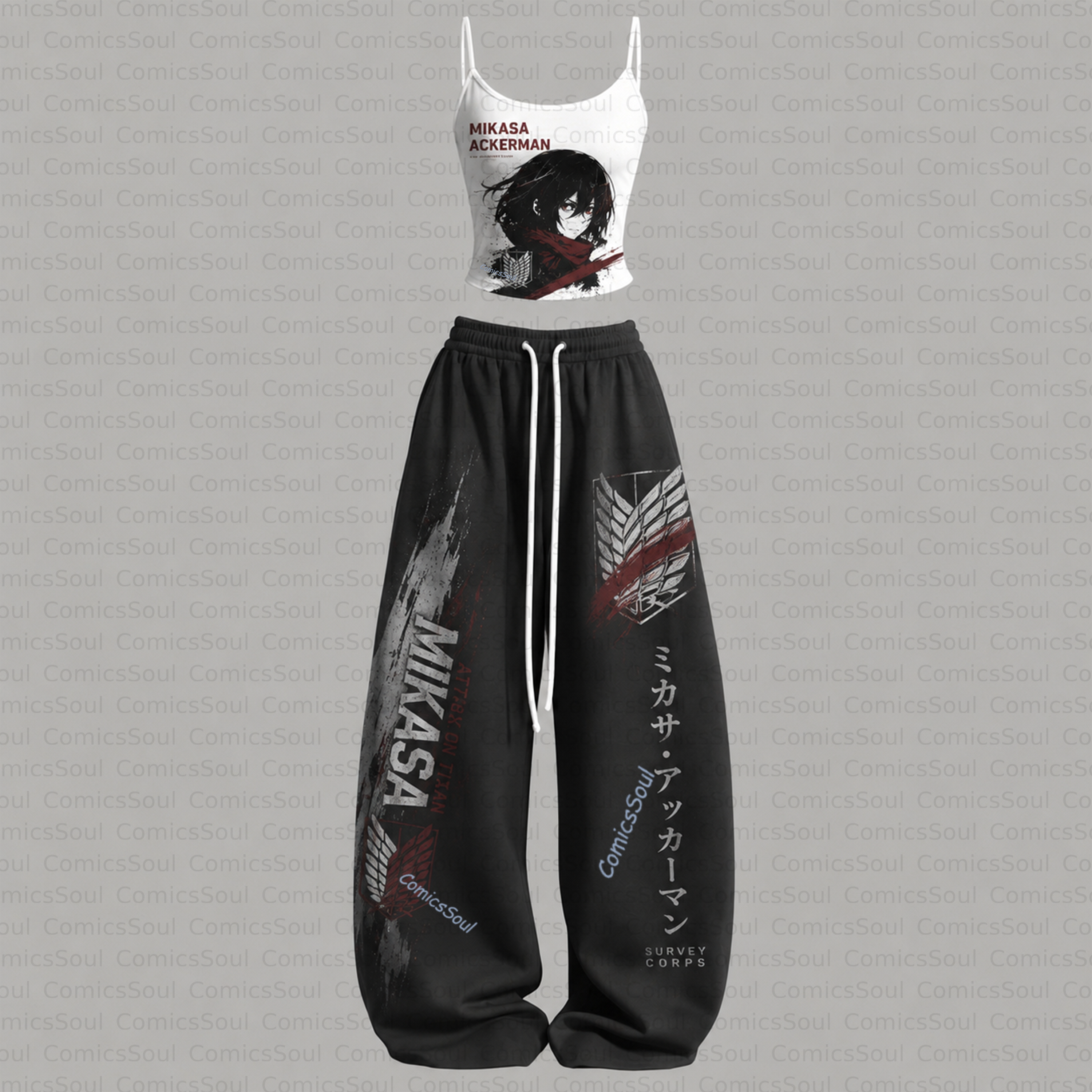 Attack on Titan Top & Elasticated Trousers Two-Piece Set