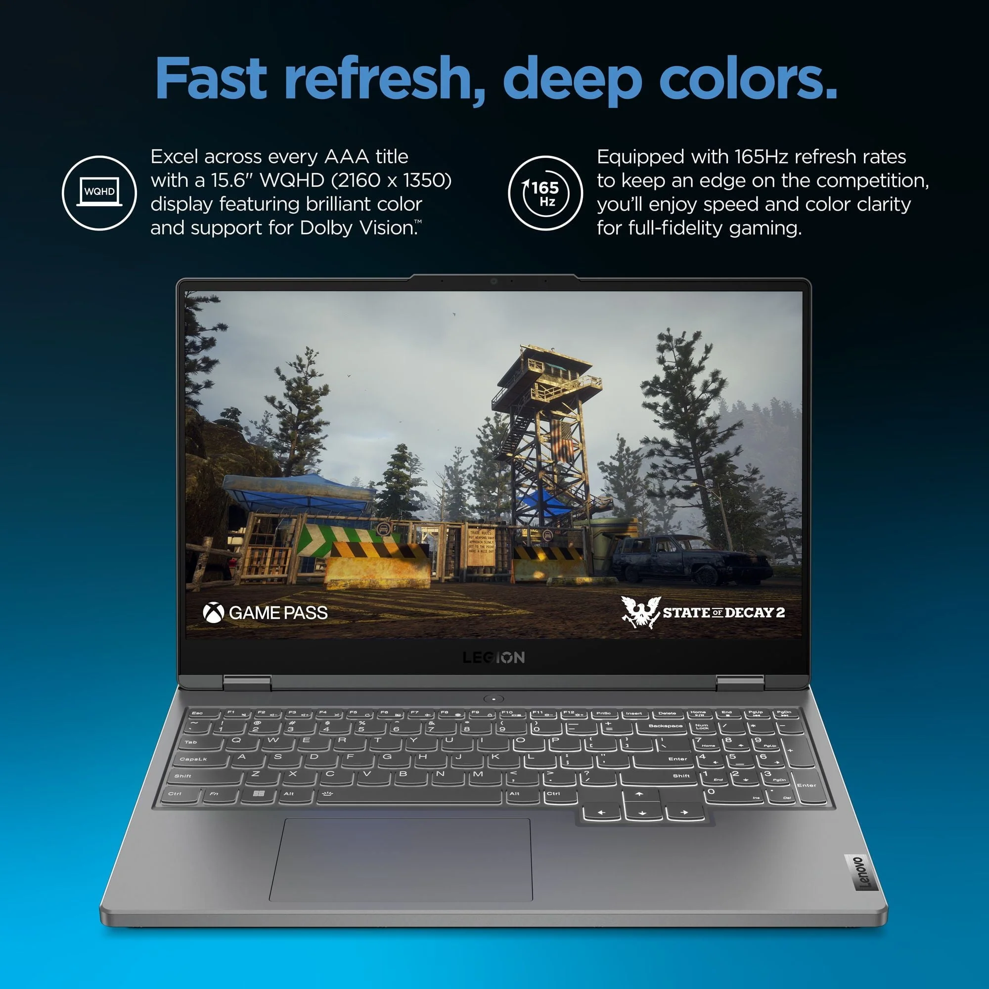 Lenovo Legion 5 15.6" WQHD 165Hz Gaming Laptop AMD Ryzen 7 7735H 16GB RAM 512GB SSD NVIDIA GeForce RTX 4060 8GB Storm Grey - Image 4