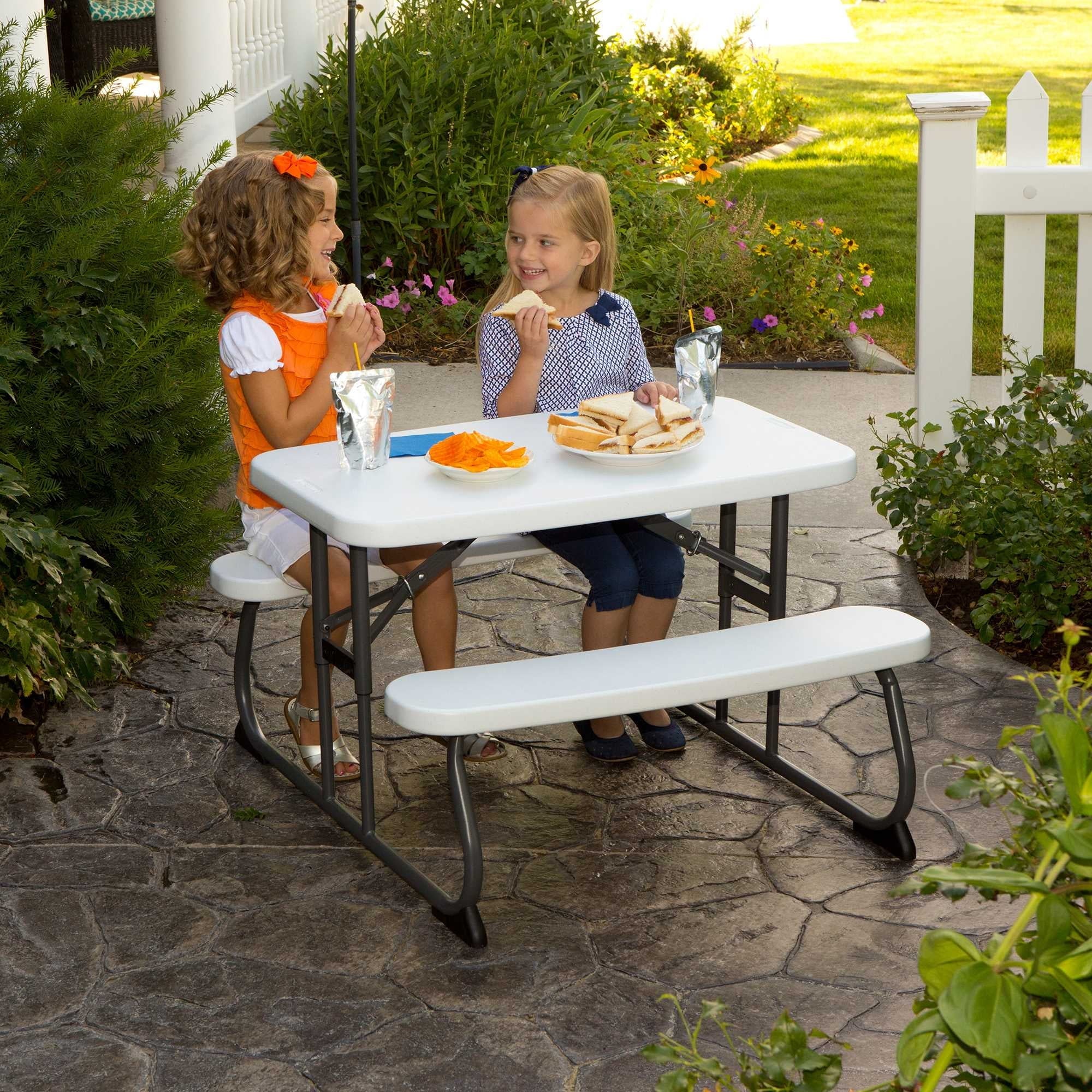 Lifetime Children's Picnic Table , White Granite (60239) - Image 17