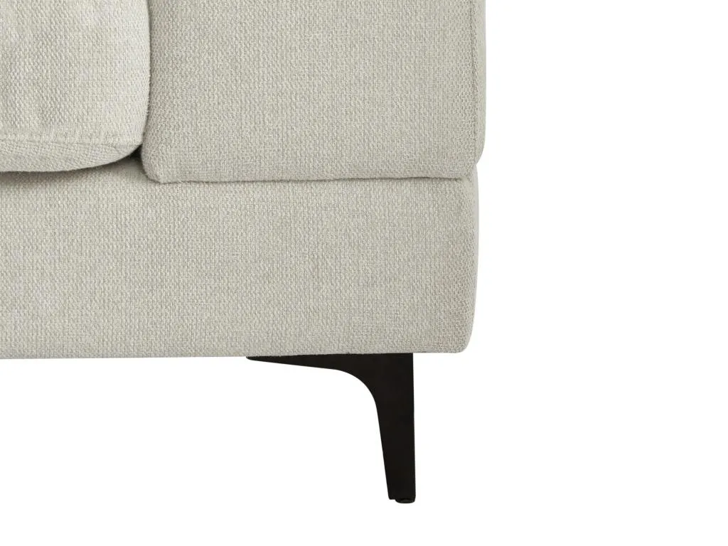Sillón de tela texturizada beige Cosinor kro3037077