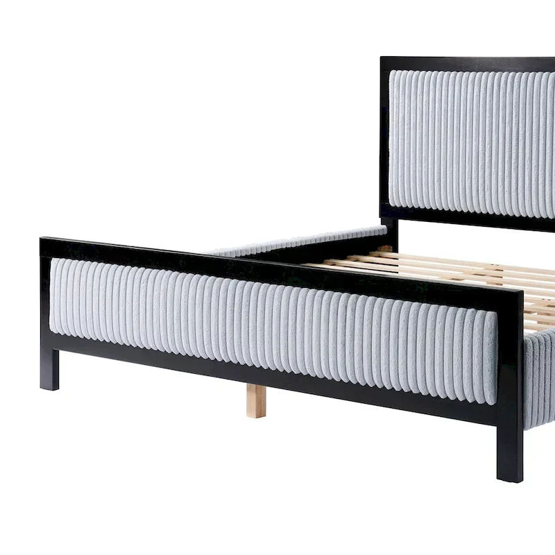 Christopher Knight Home Upholstered Platform Bed with Soft Headboard - King/Queen Size