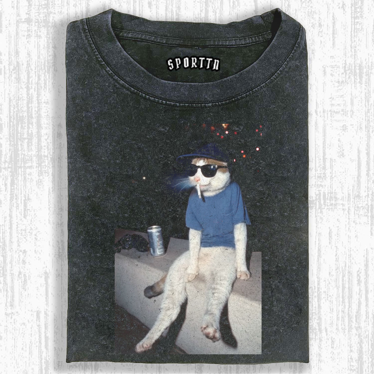 THE DRUNK COOL CAT T-SHIRT